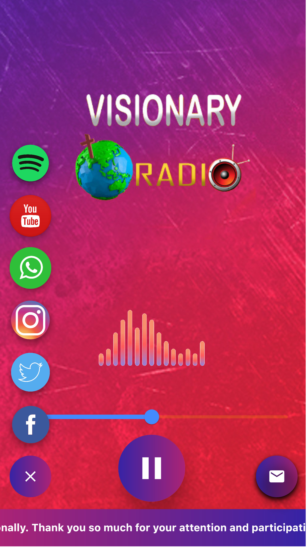 Visionary Radio screenshot