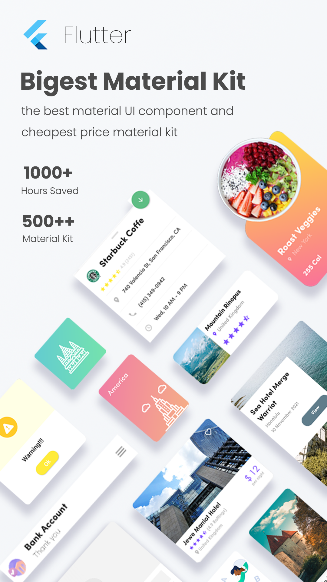 Flutter Bigkit - Flutter Material Widget Component in UI kit flutter screenshot