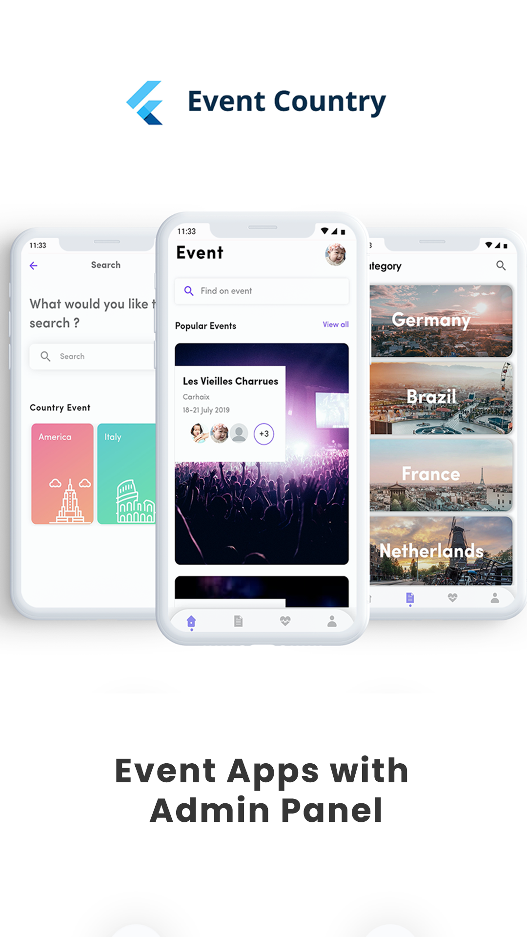 Event Booking with admin panel in Flutter event apps screenshot