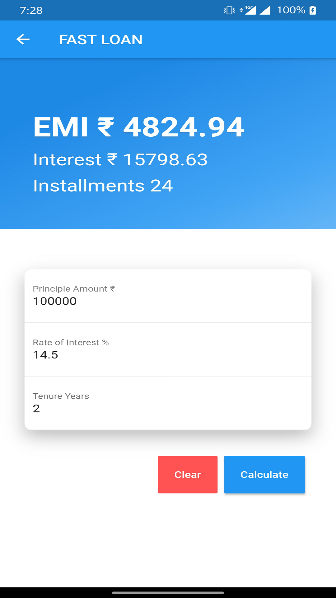 Flutter Loan Application screenshot