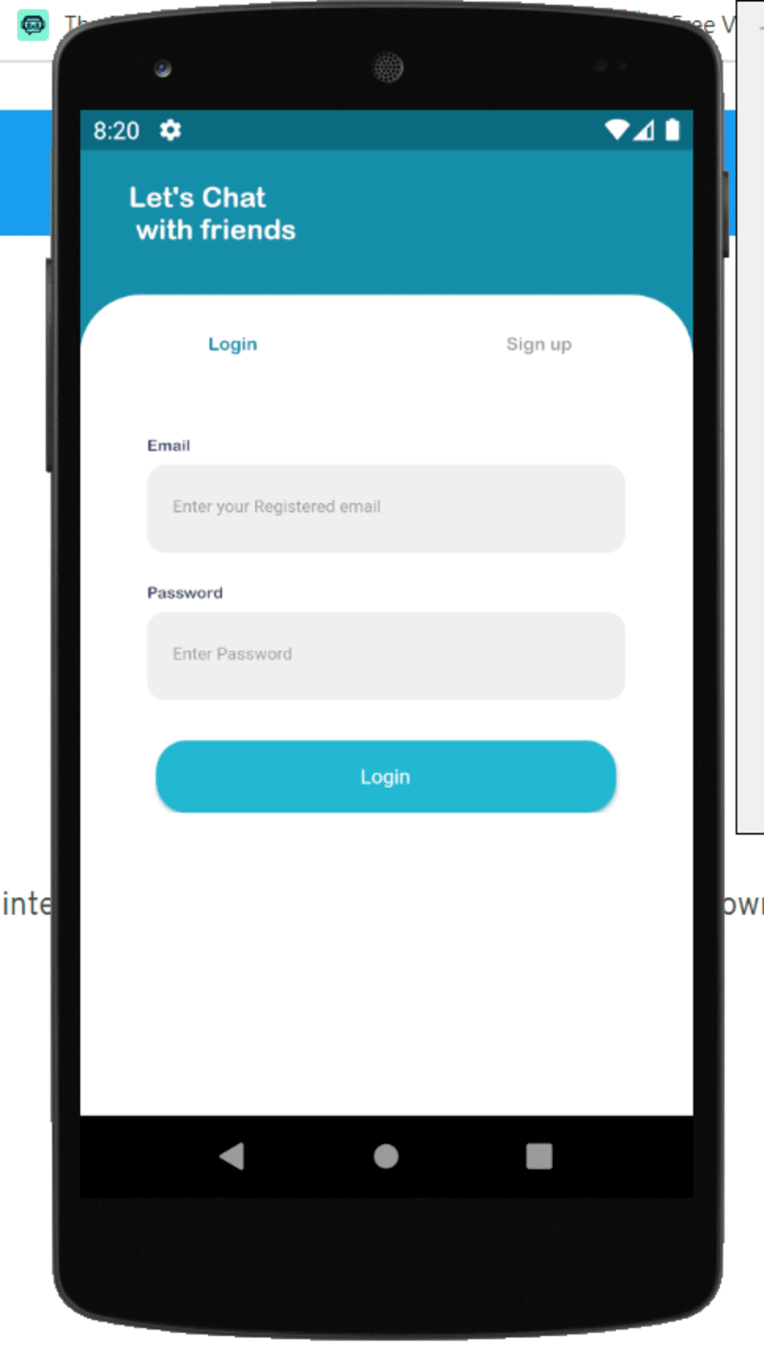Let's chat screenshot