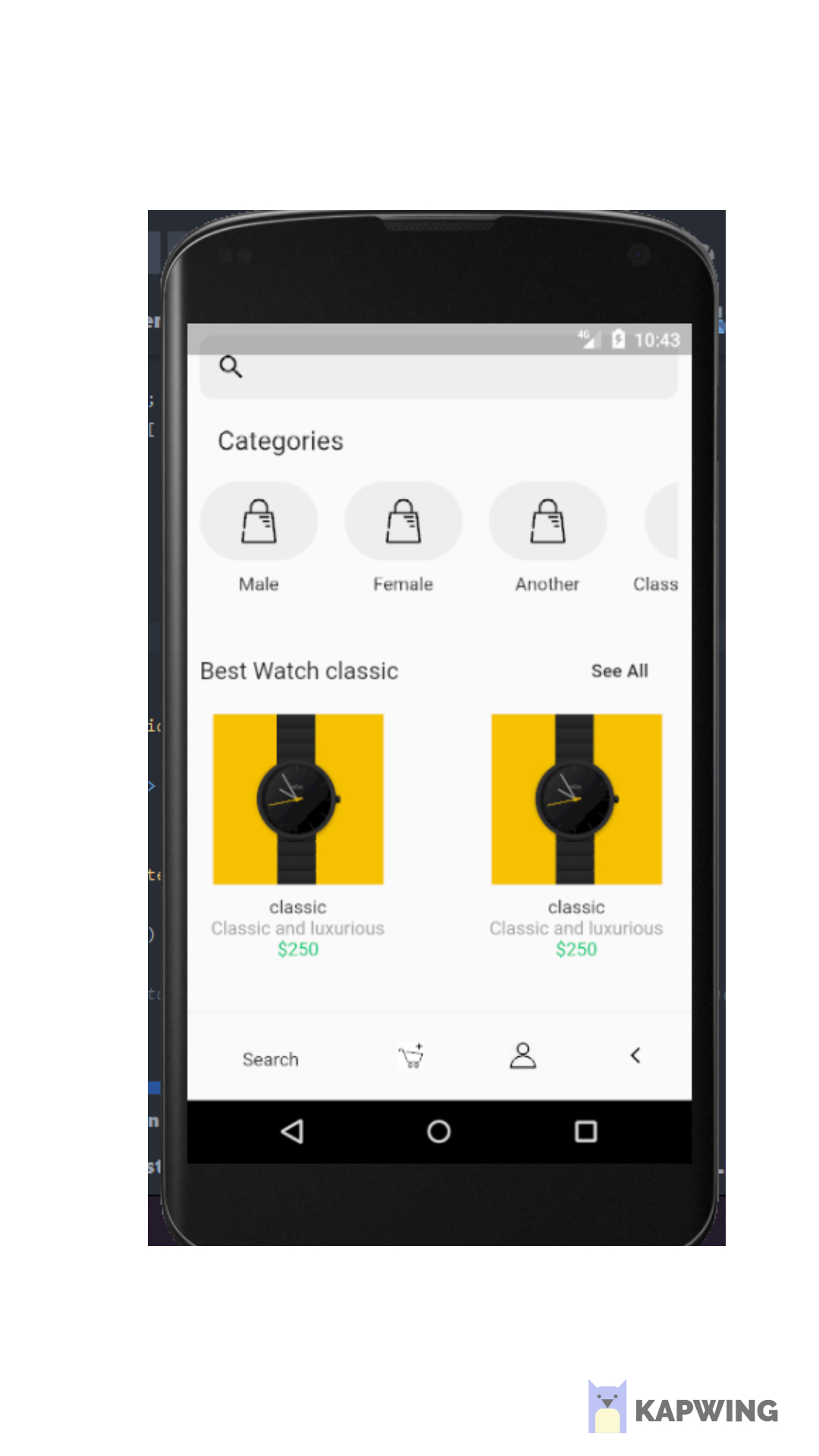 The e-commerce app23 screenshot