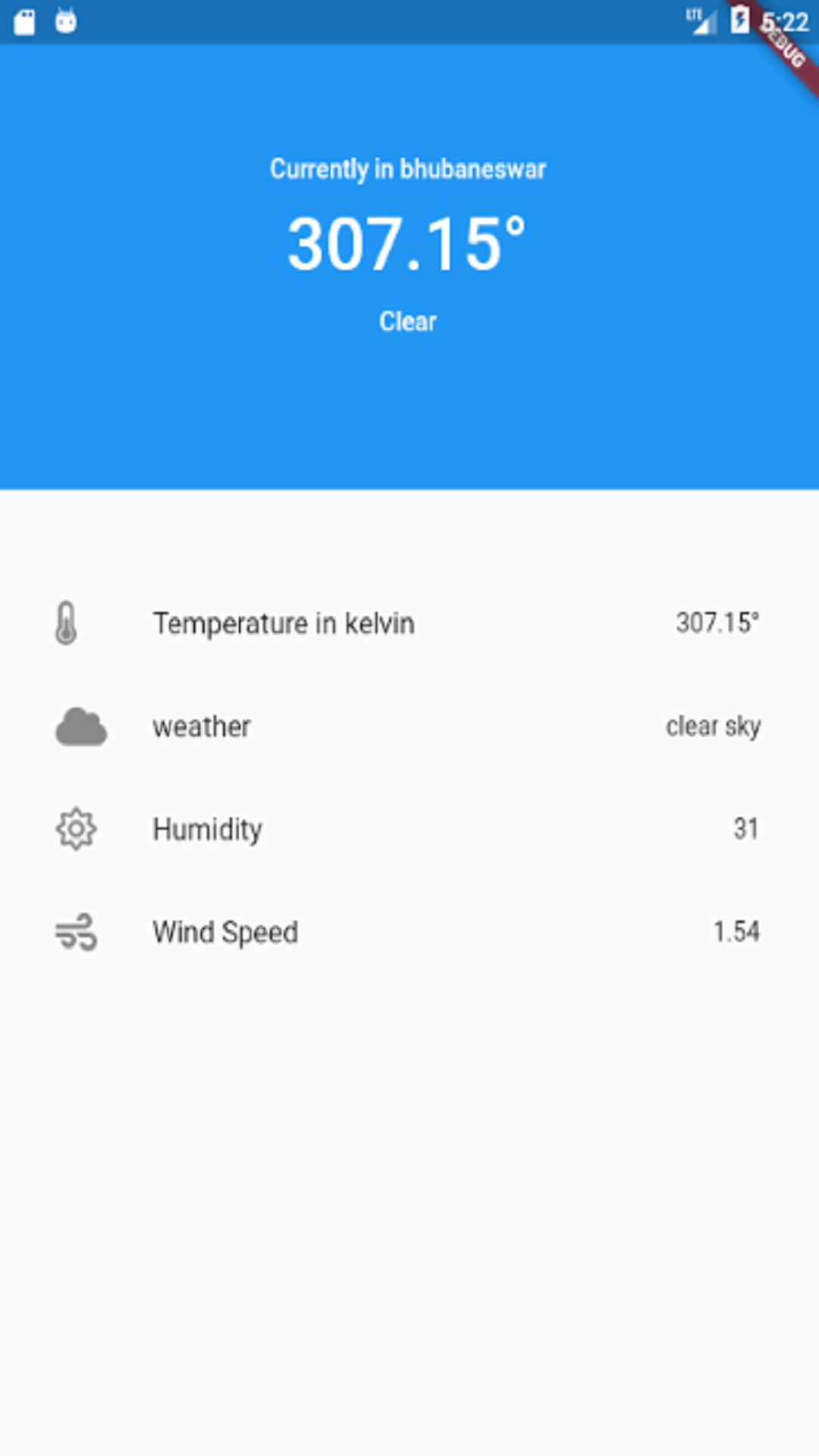 local weather screenshot