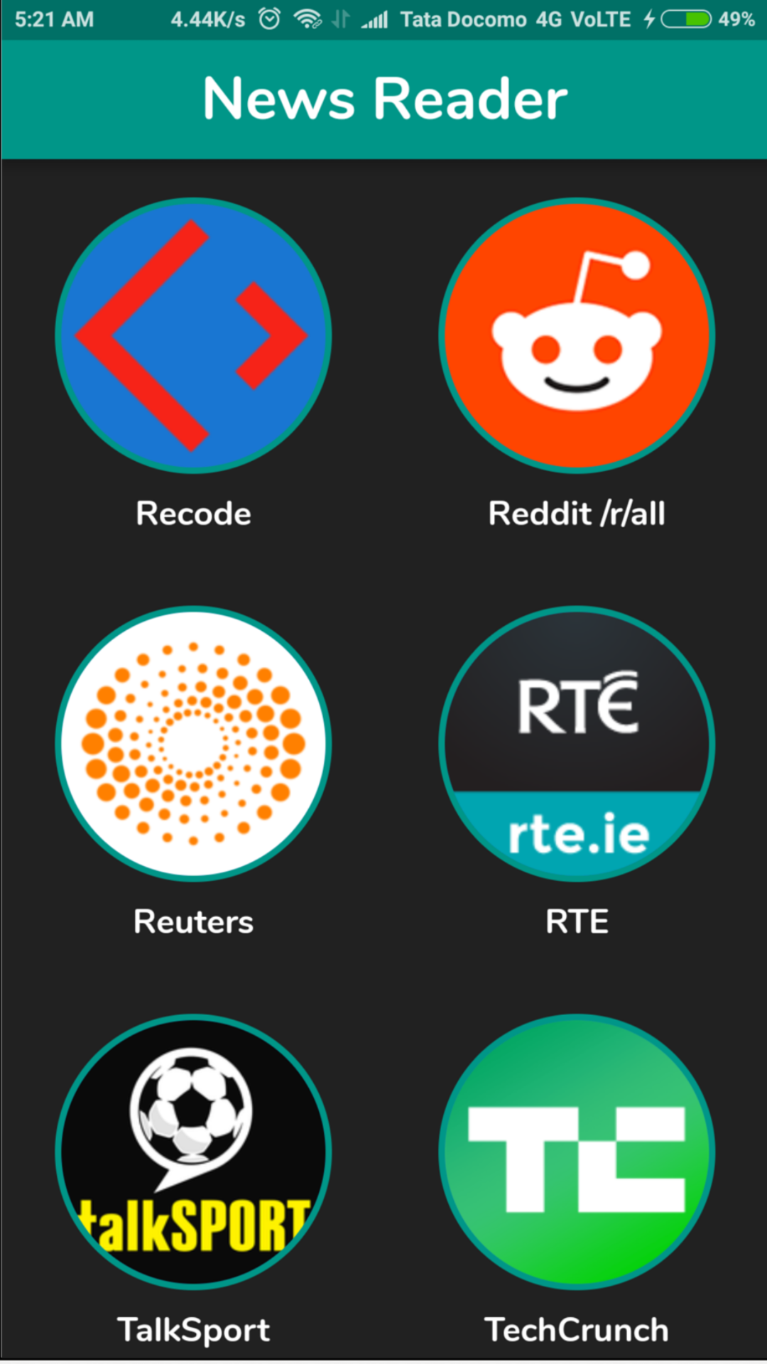 News Reader screenshot