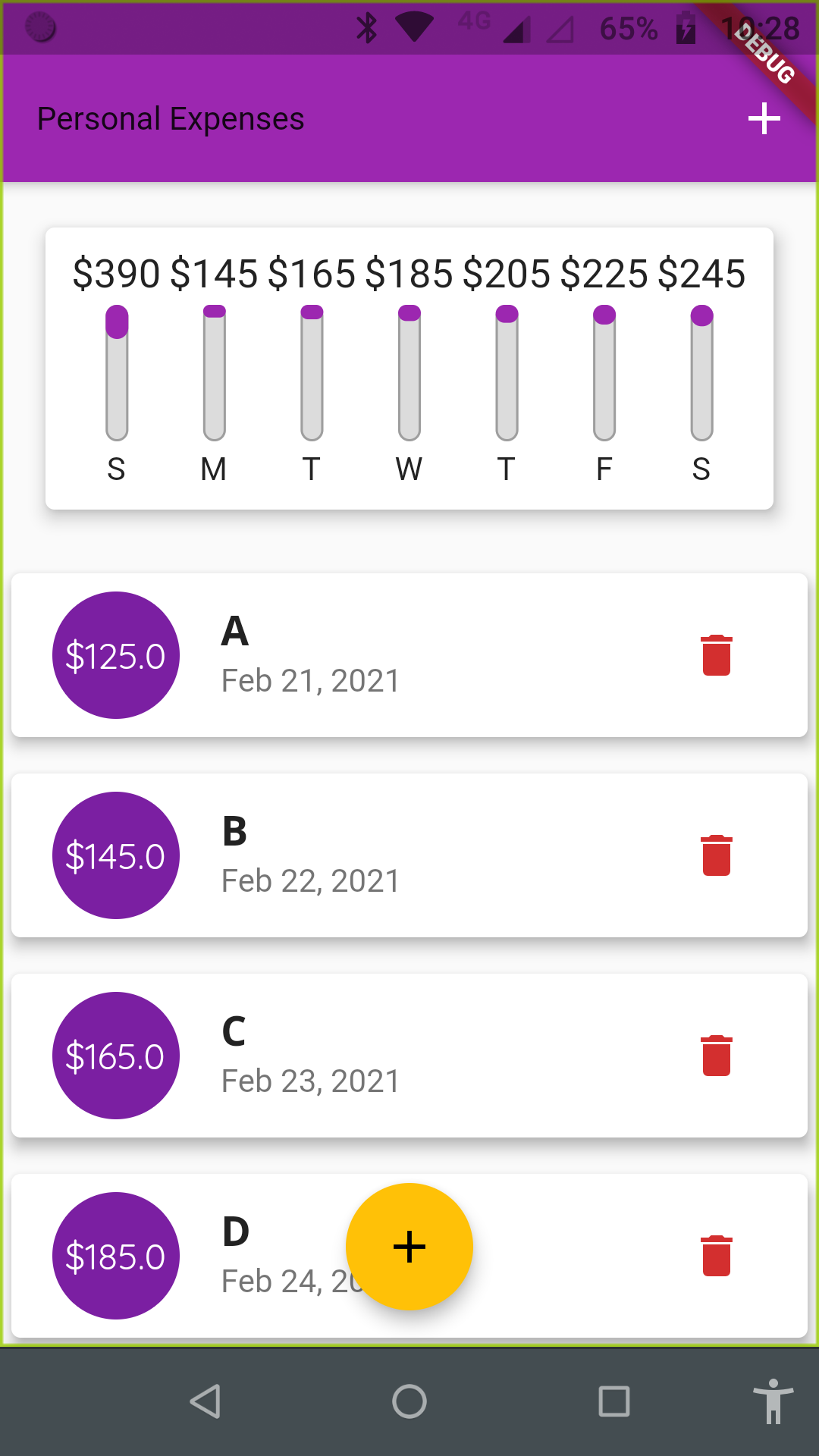 Personal Expense app screenshot 3