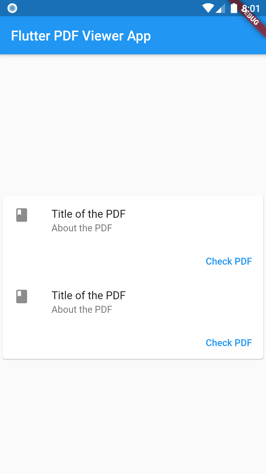 Flutter PDF Viewer App screenshot