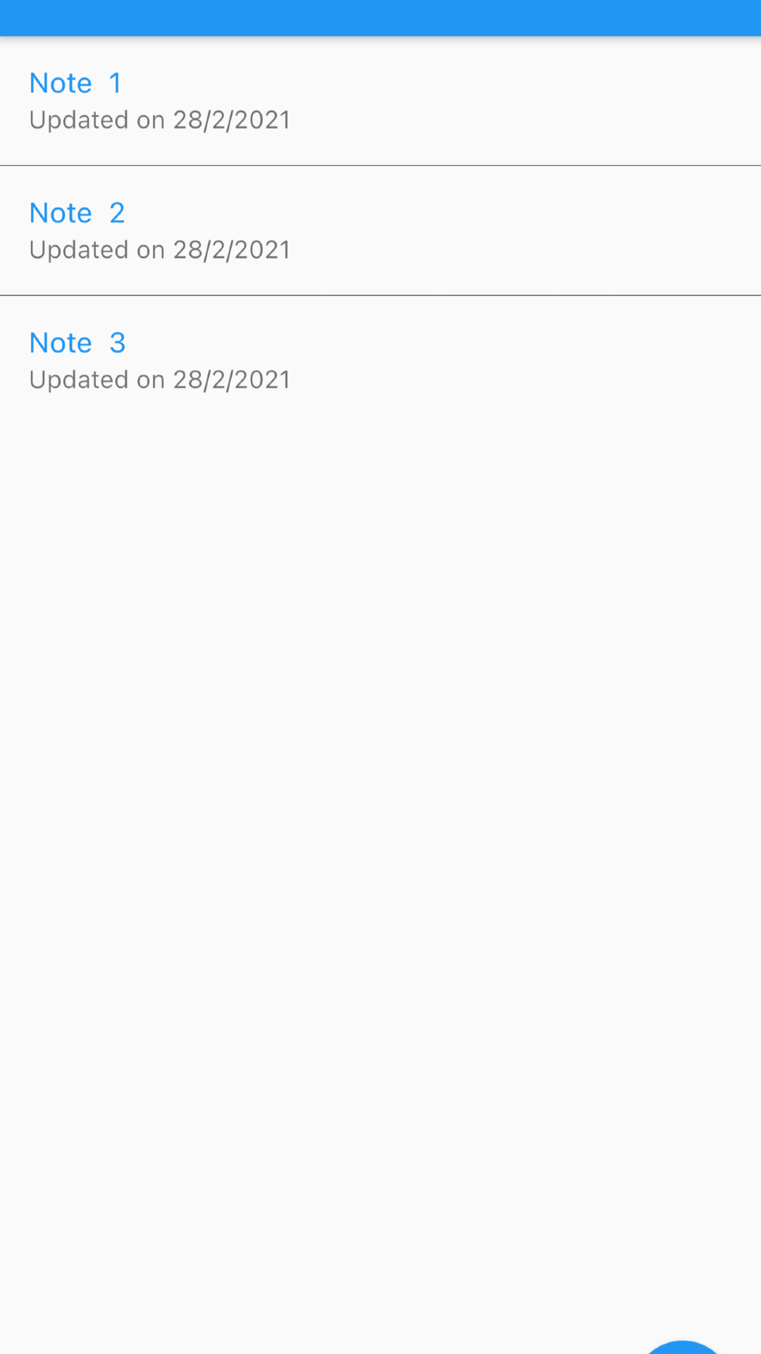 Notes screenshot