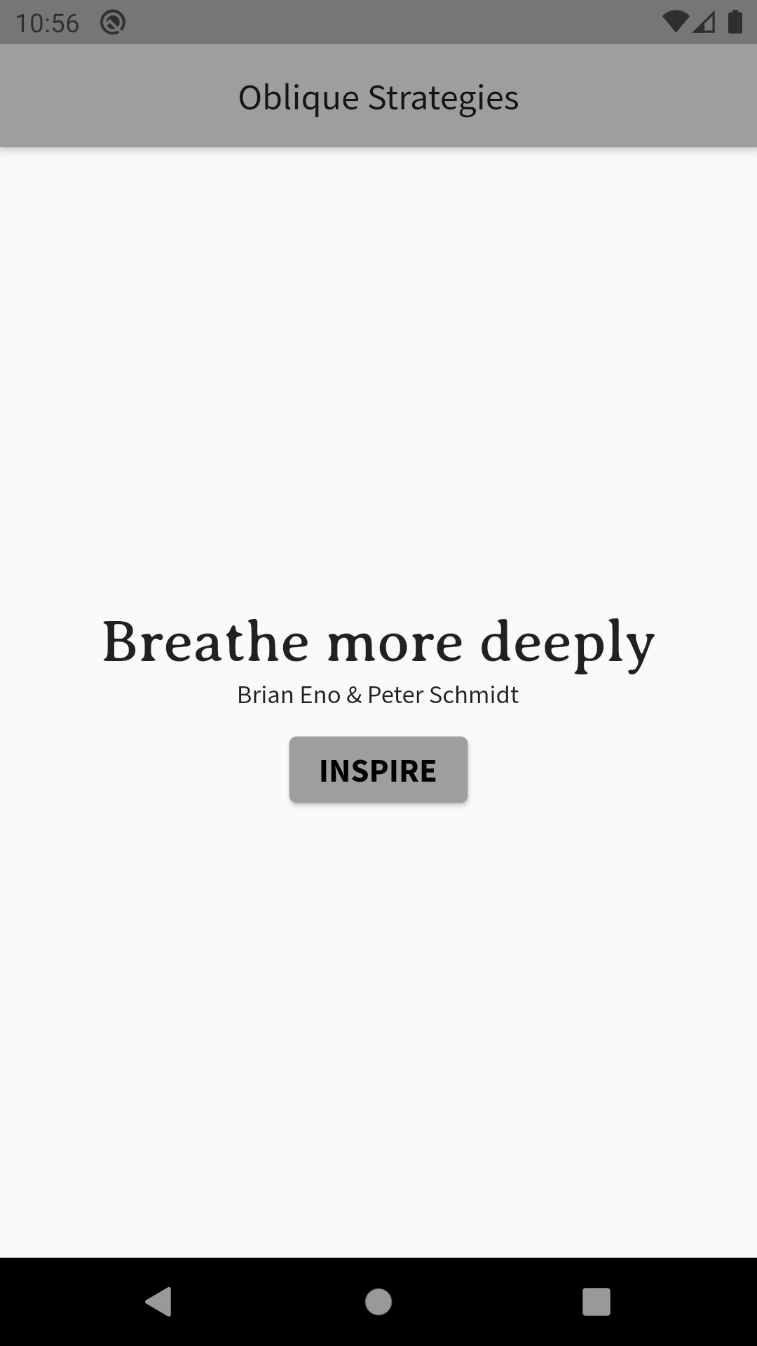 Oblique Strategies screenshot