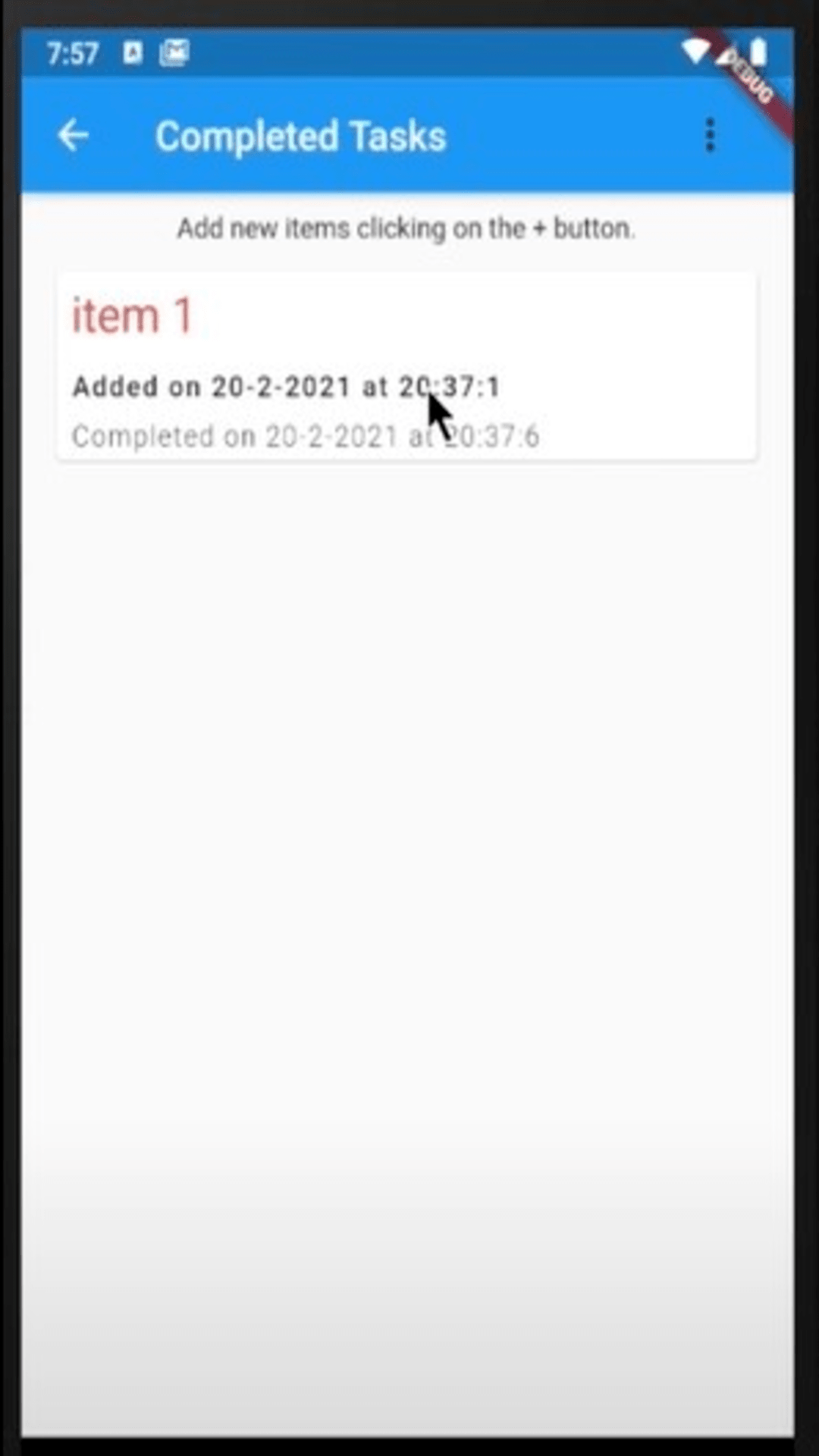 Todo app flutter screenshot