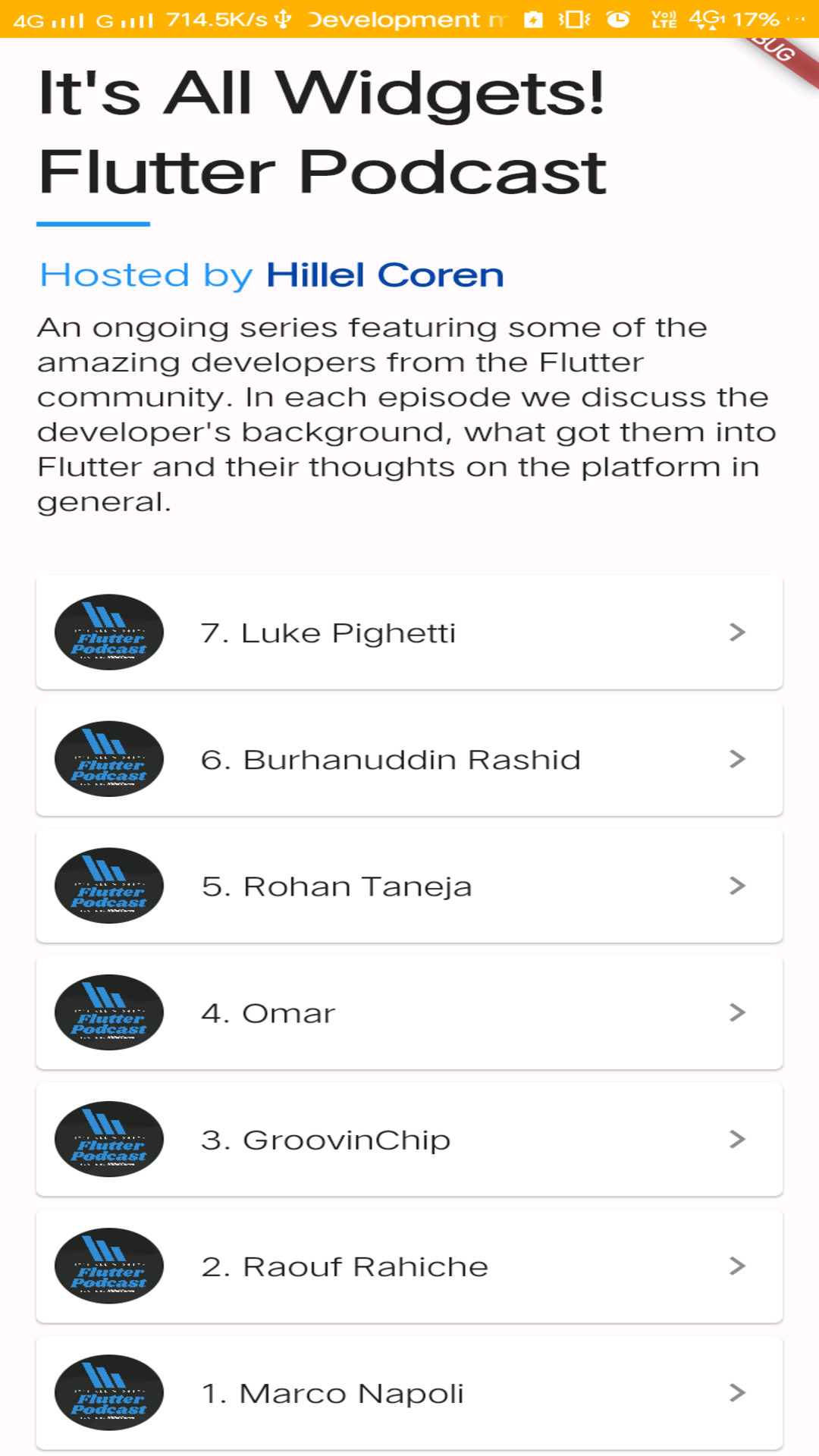 ItsAllWidgets Flutter Podcast screenshot