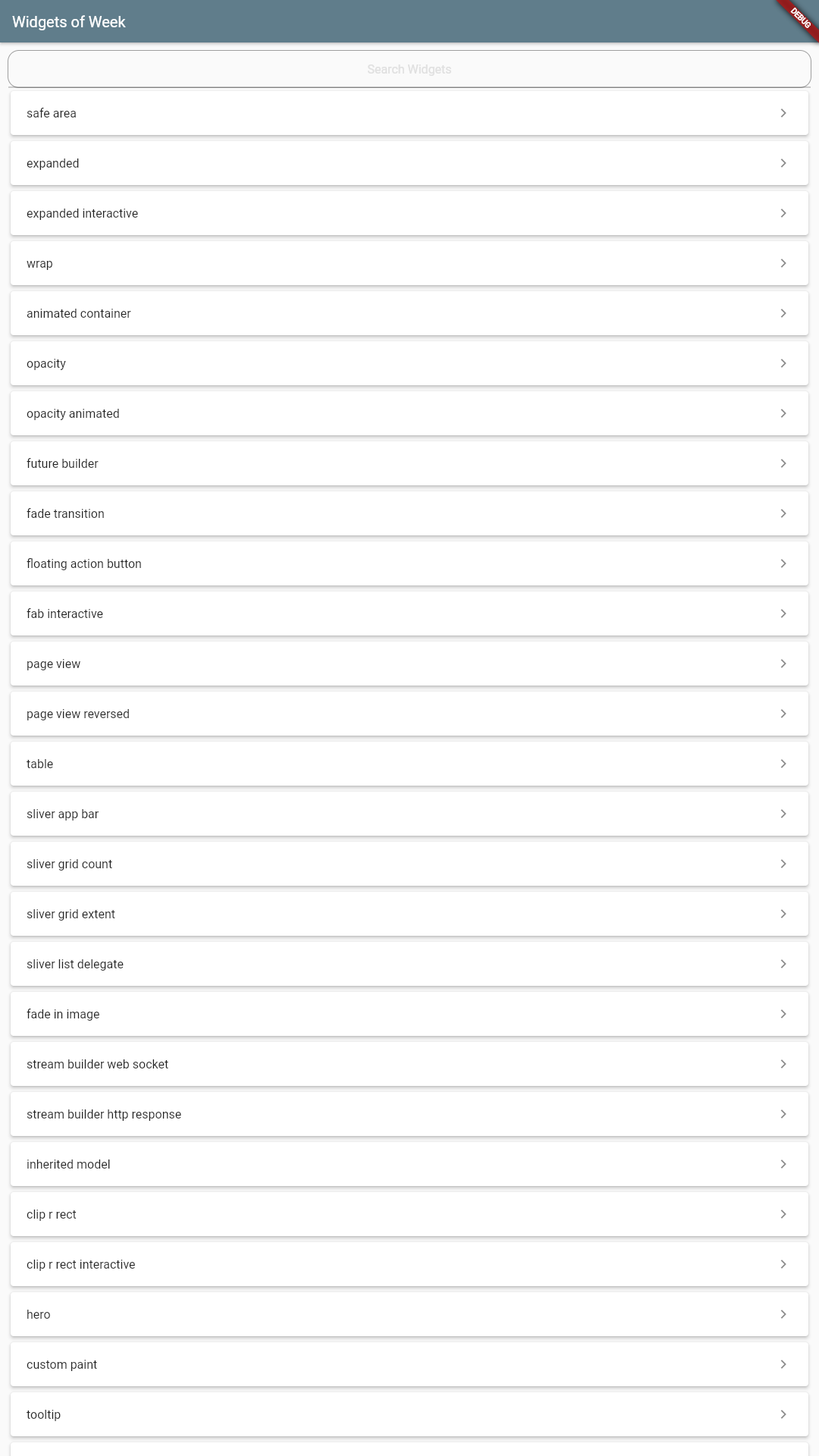 flutter_practise screenshot