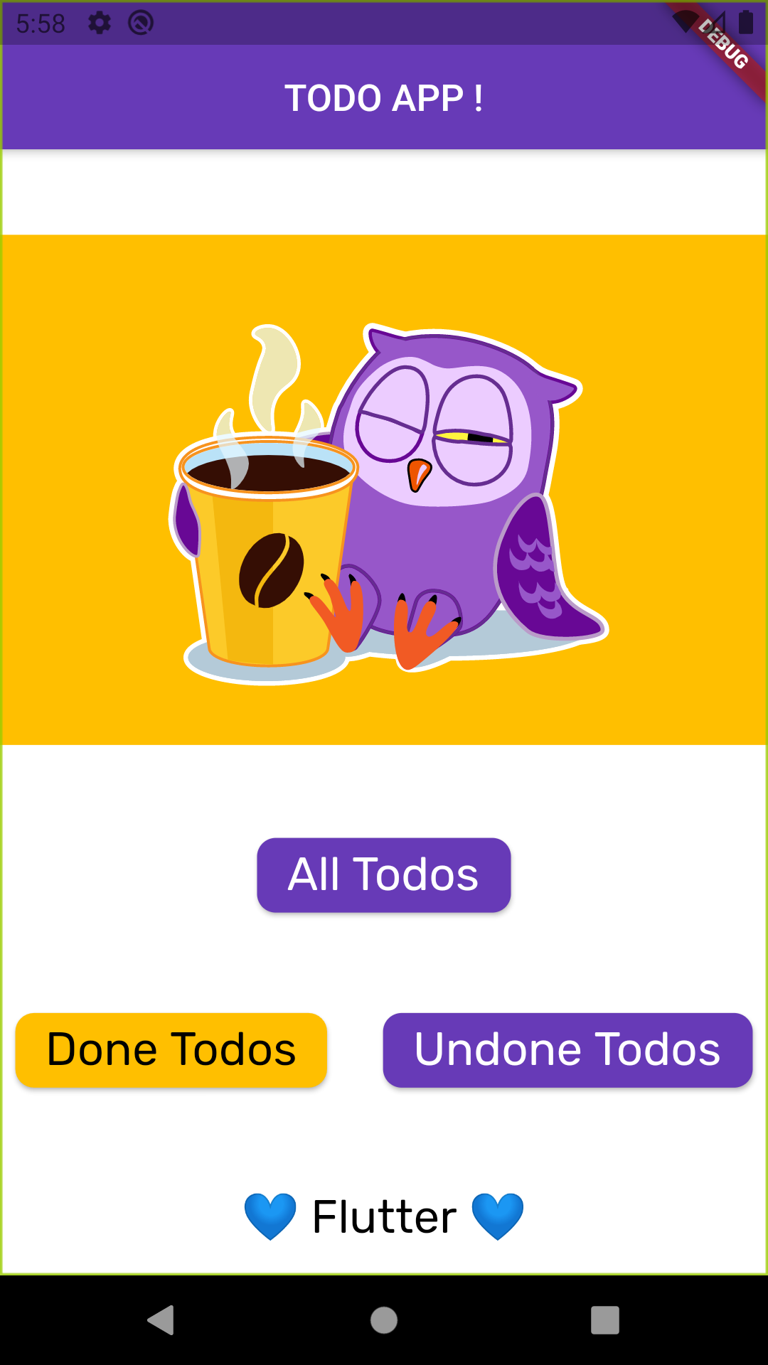 Flutter Todo App (30DaysOfFlutter) screenshot