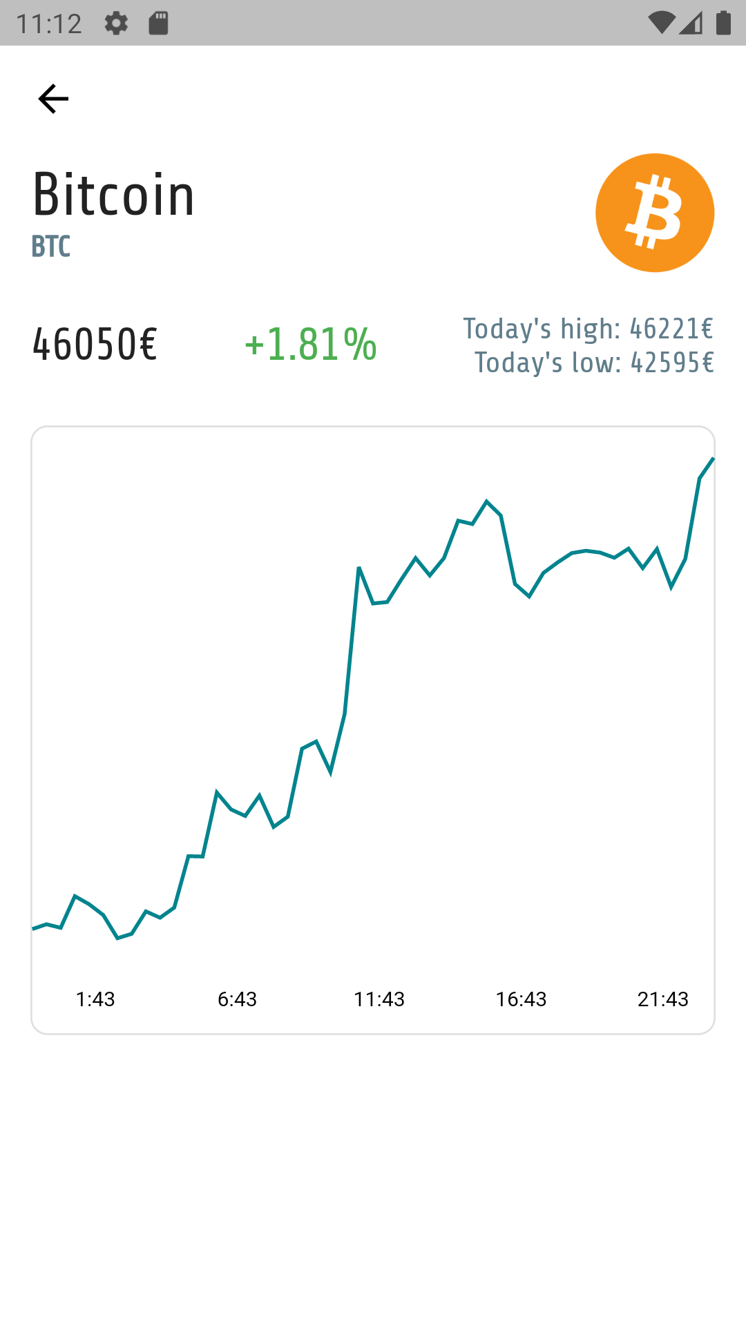 Crypto Tracker screenshot 2