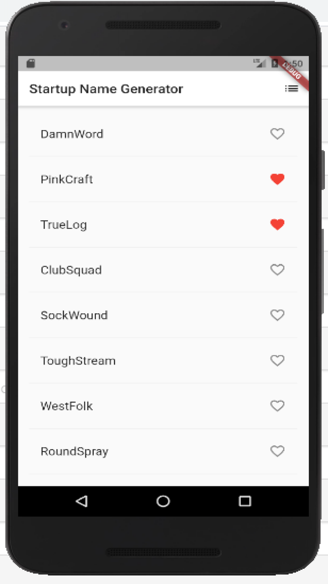 startupnamer screenshot
