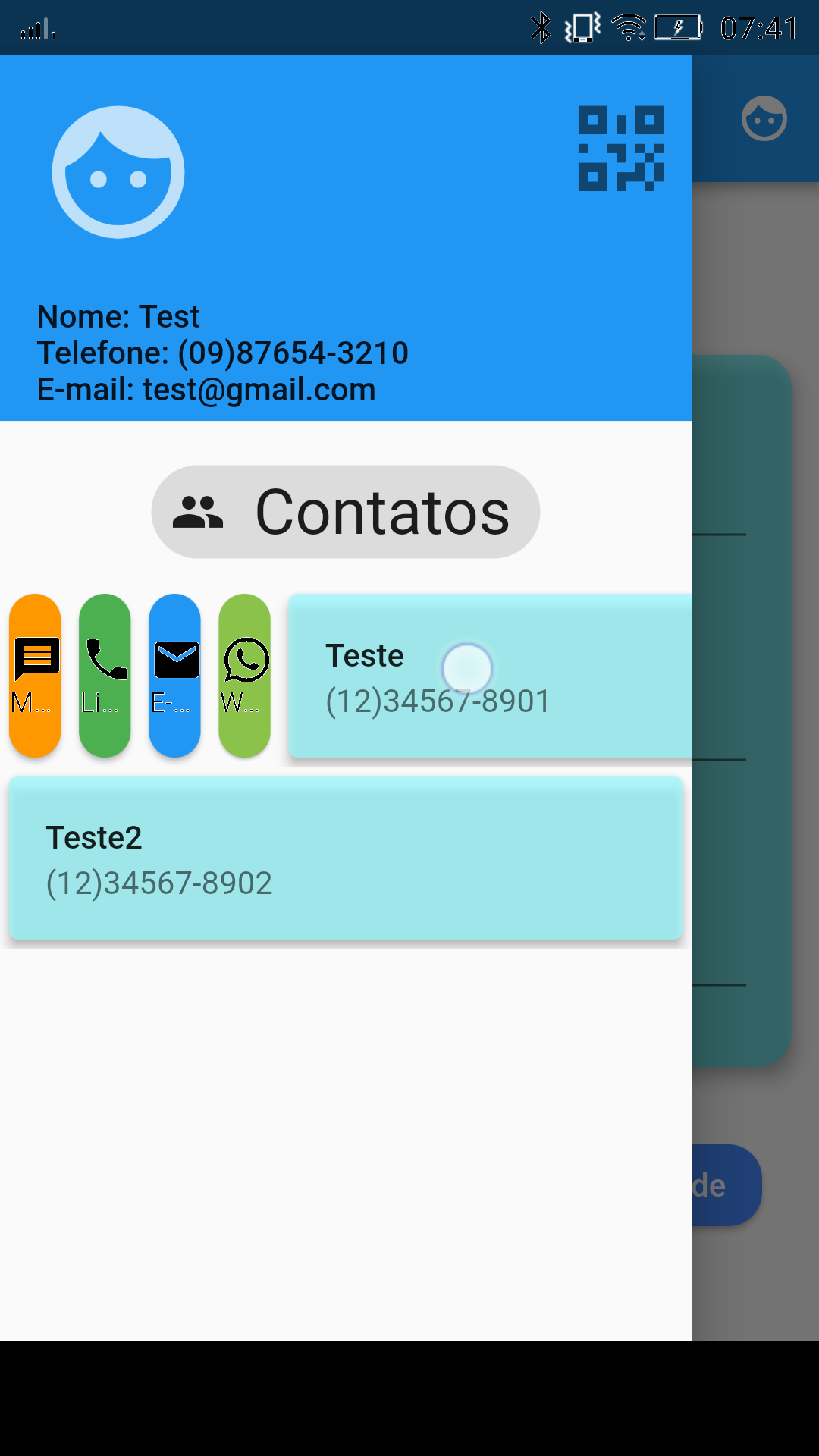 Contact Me screenshot