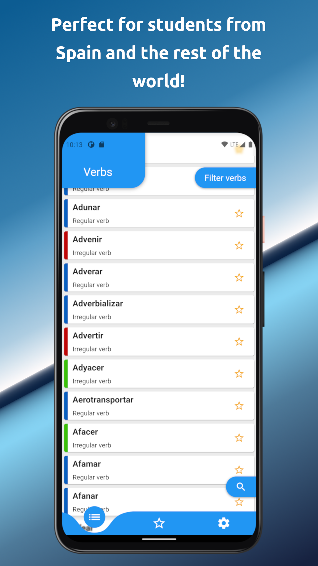 Verbs and Conjugations in Spanish screenshot