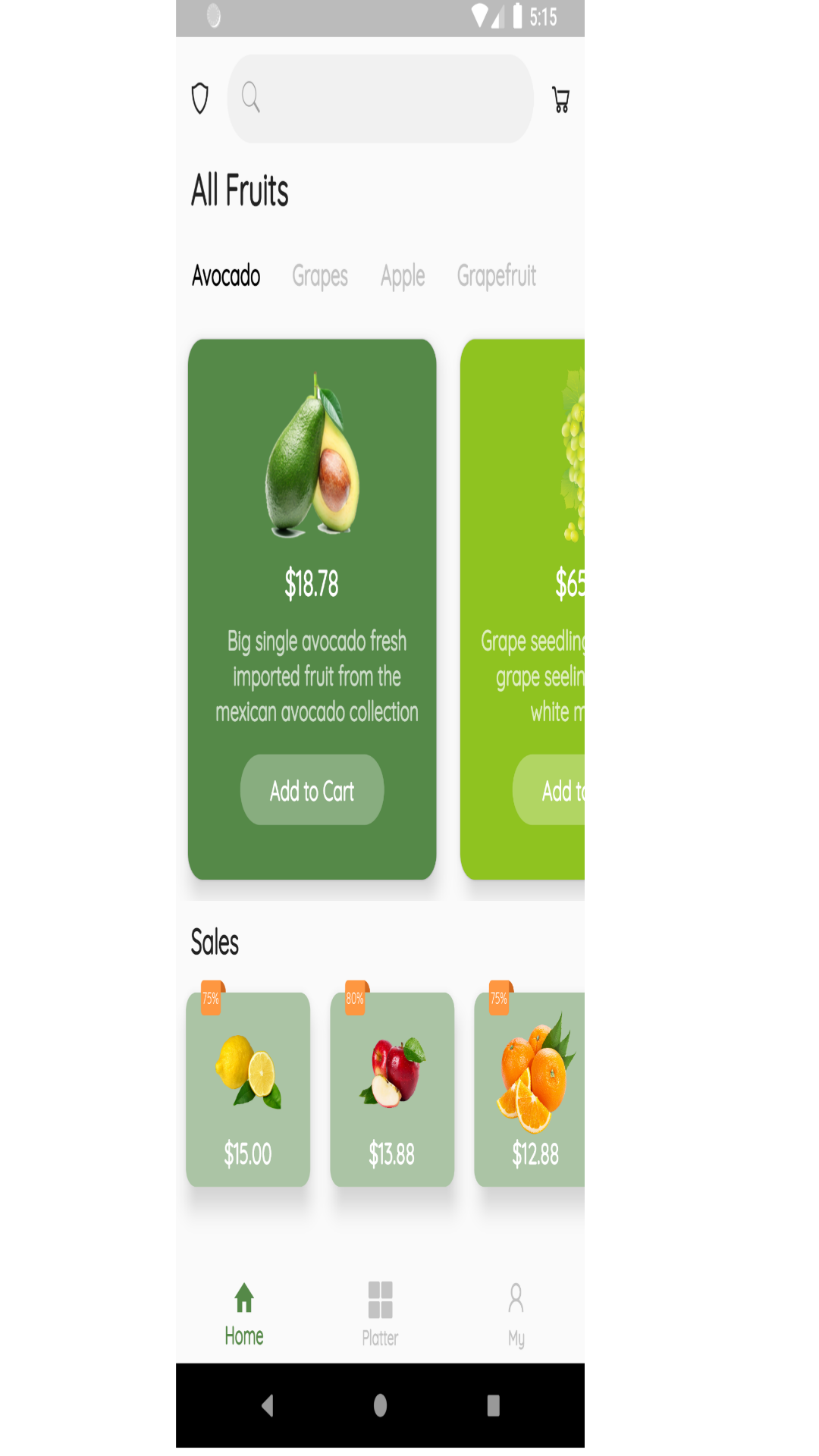 GStore- Online Fruit Selling App screenshot