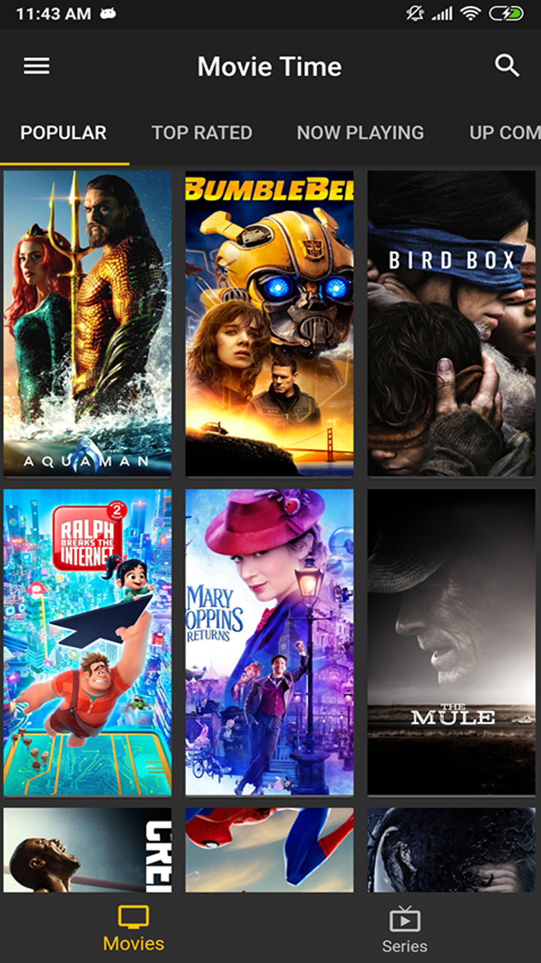 Movies screenshot