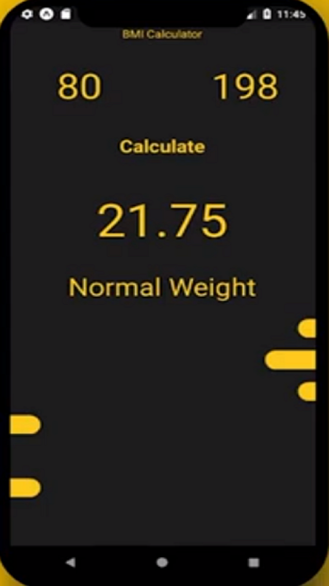 BMICalc screenshot
