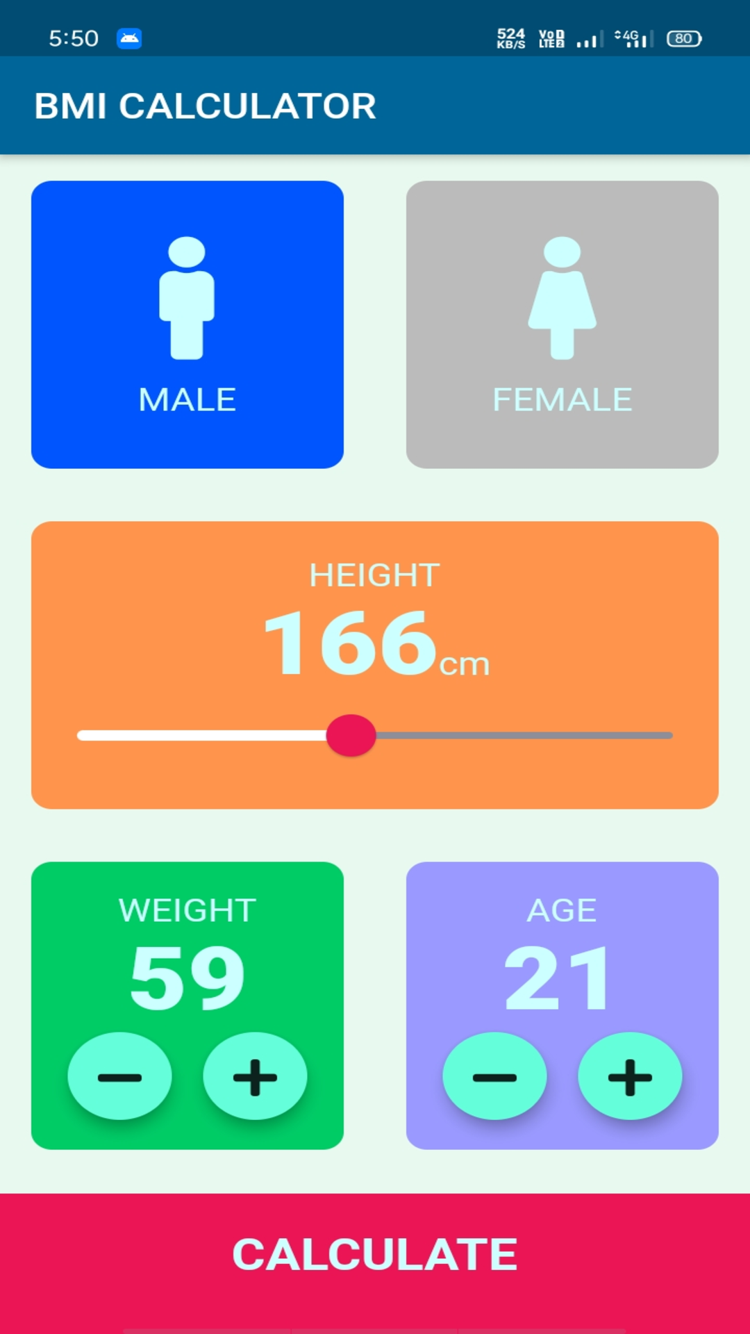 UrBMI screenshot