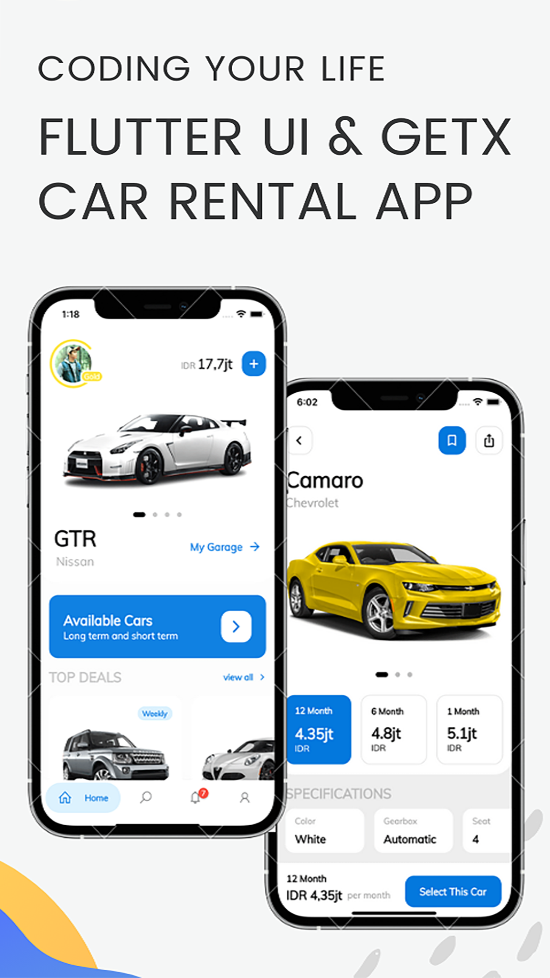Car Rental App v2.1 - Flutter UI Kit using GetX screenshot