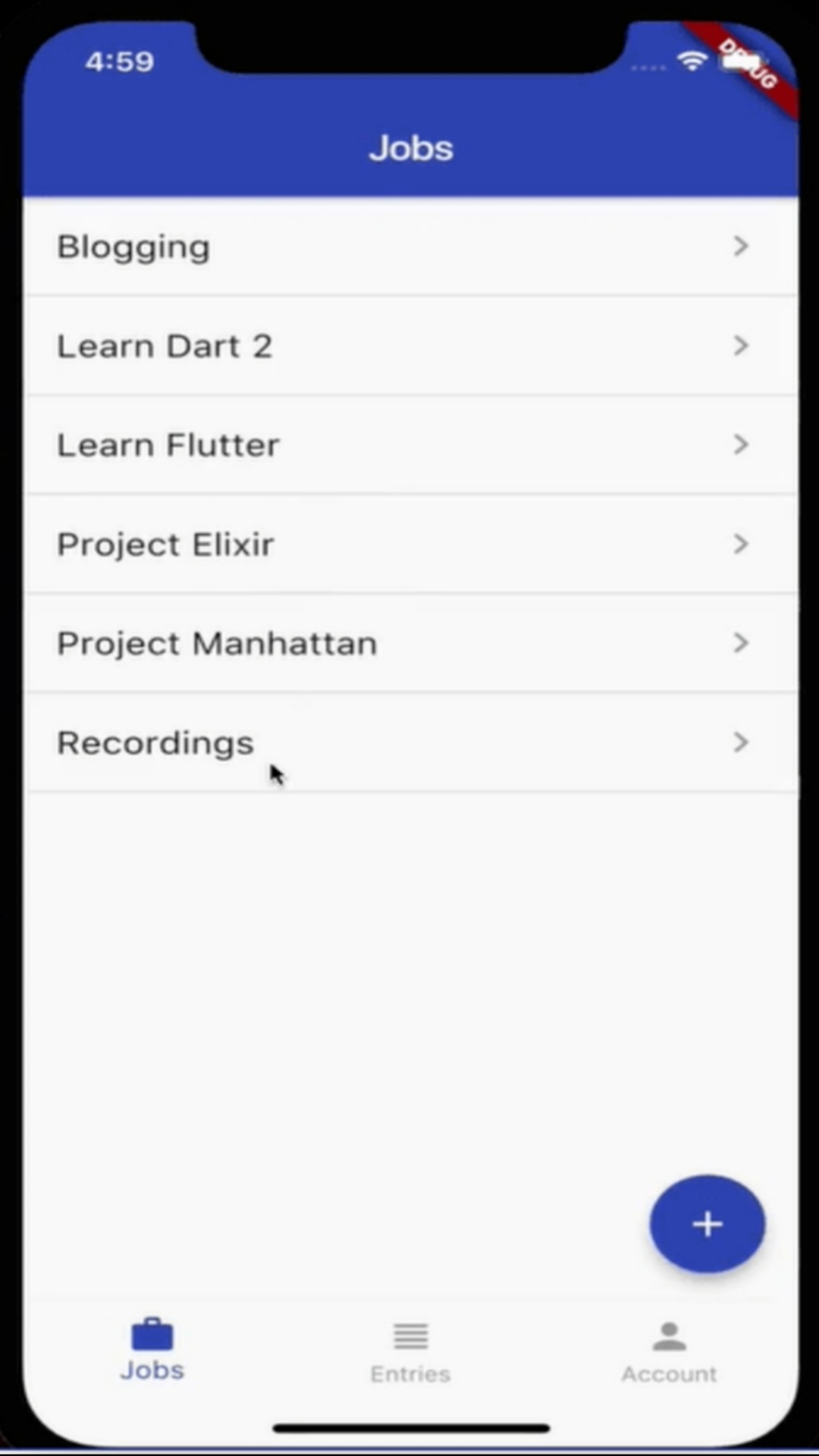 Time Tracker screenshot