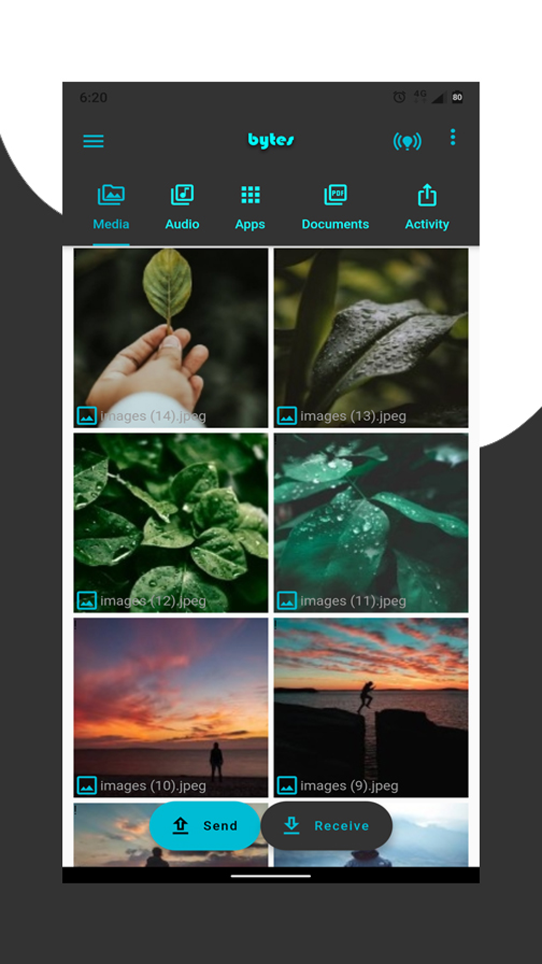 bytes - File Sharing & PDF Scanner screenshot