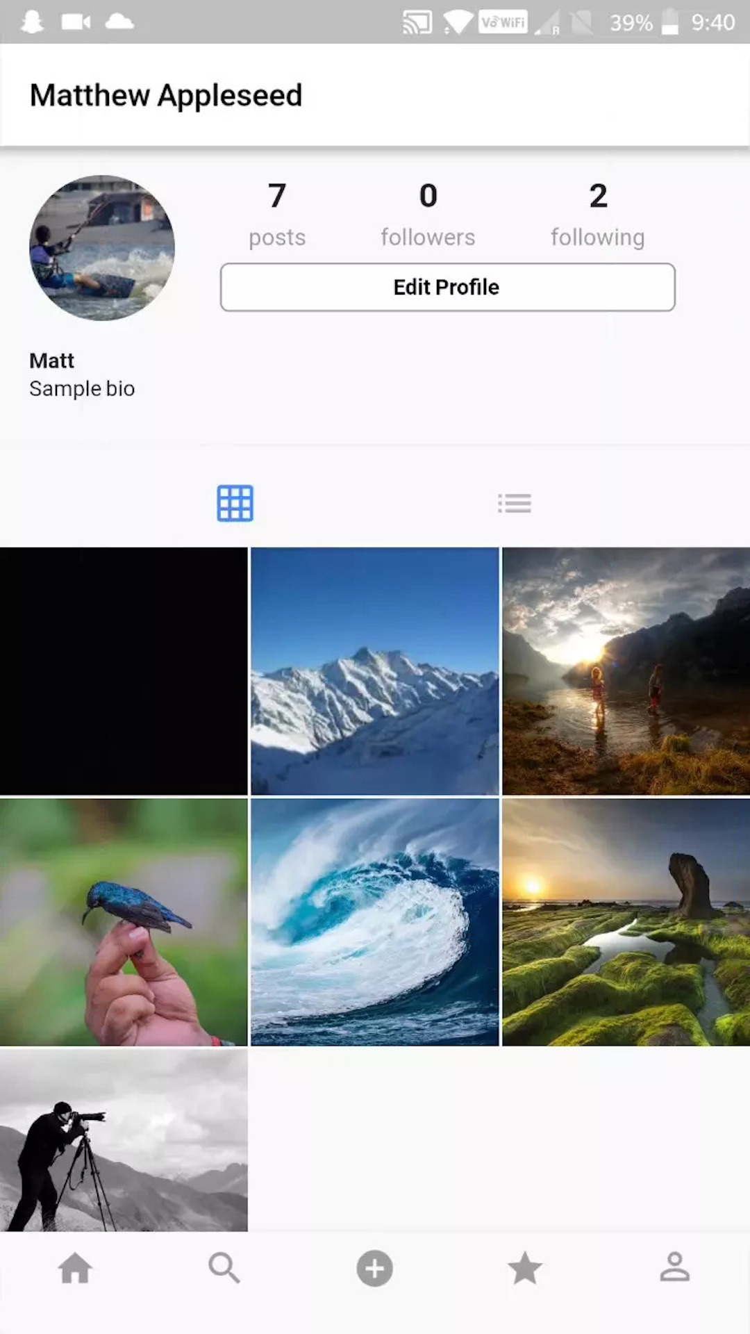 Fluttergram screenshot