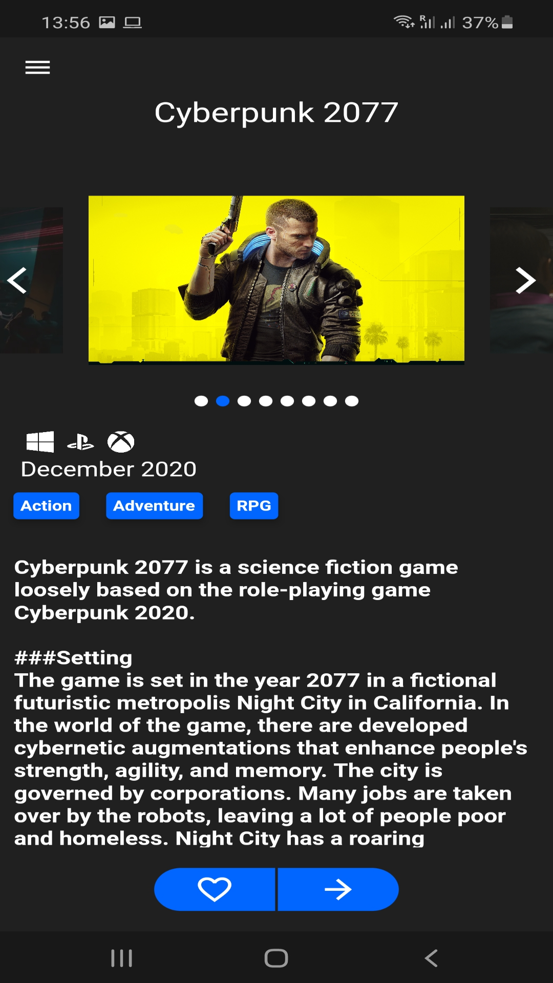 Game Discovery screenshot
