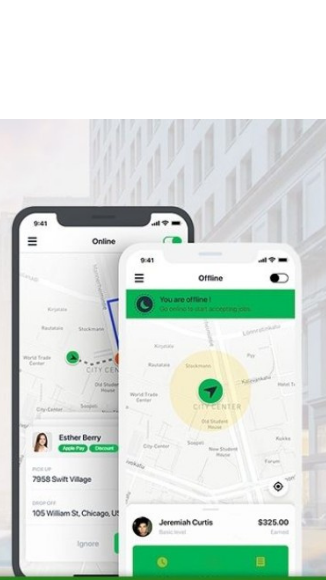 On-demand Taxi Software screenshot