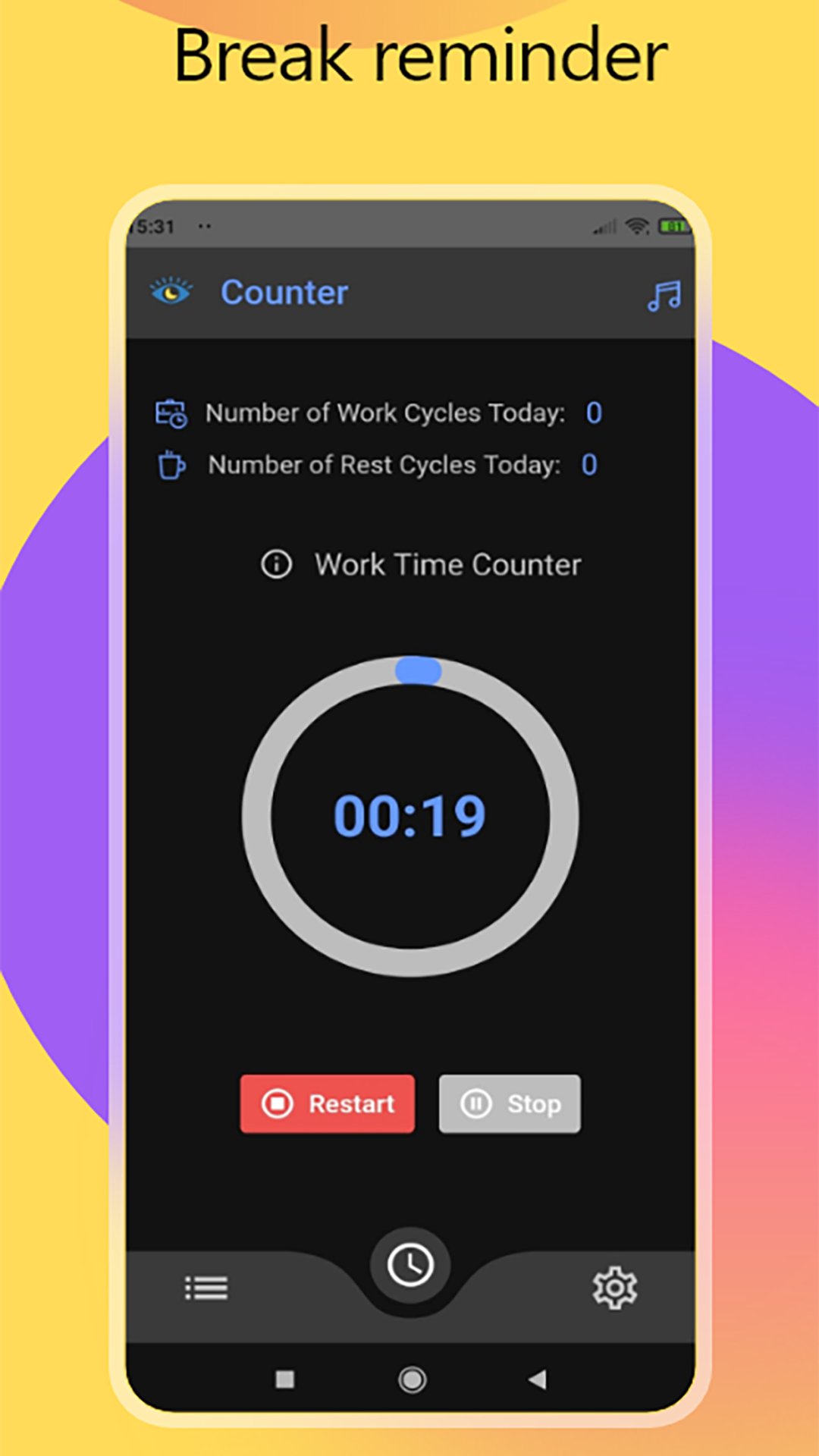 Eye Rest Reminder screenshot