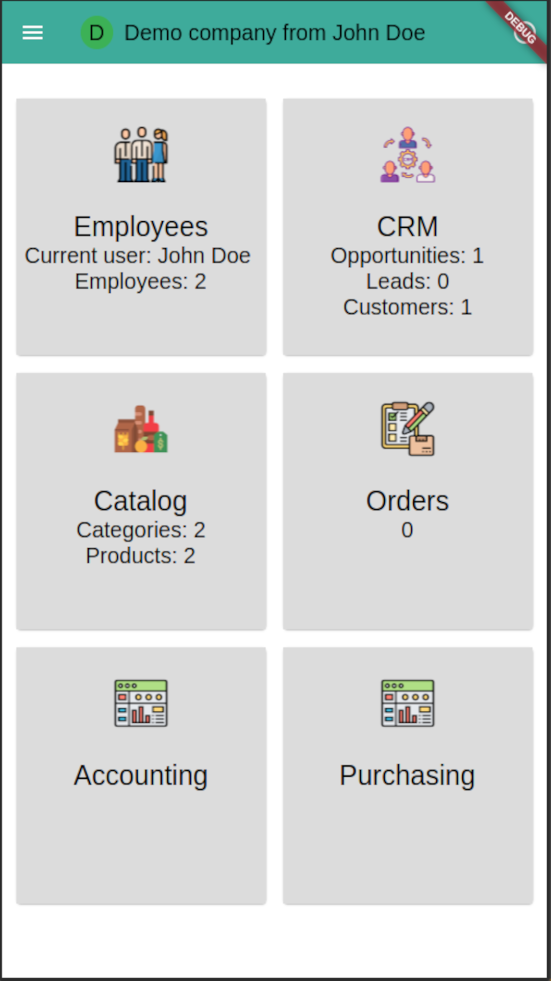 GrowERP screenshot