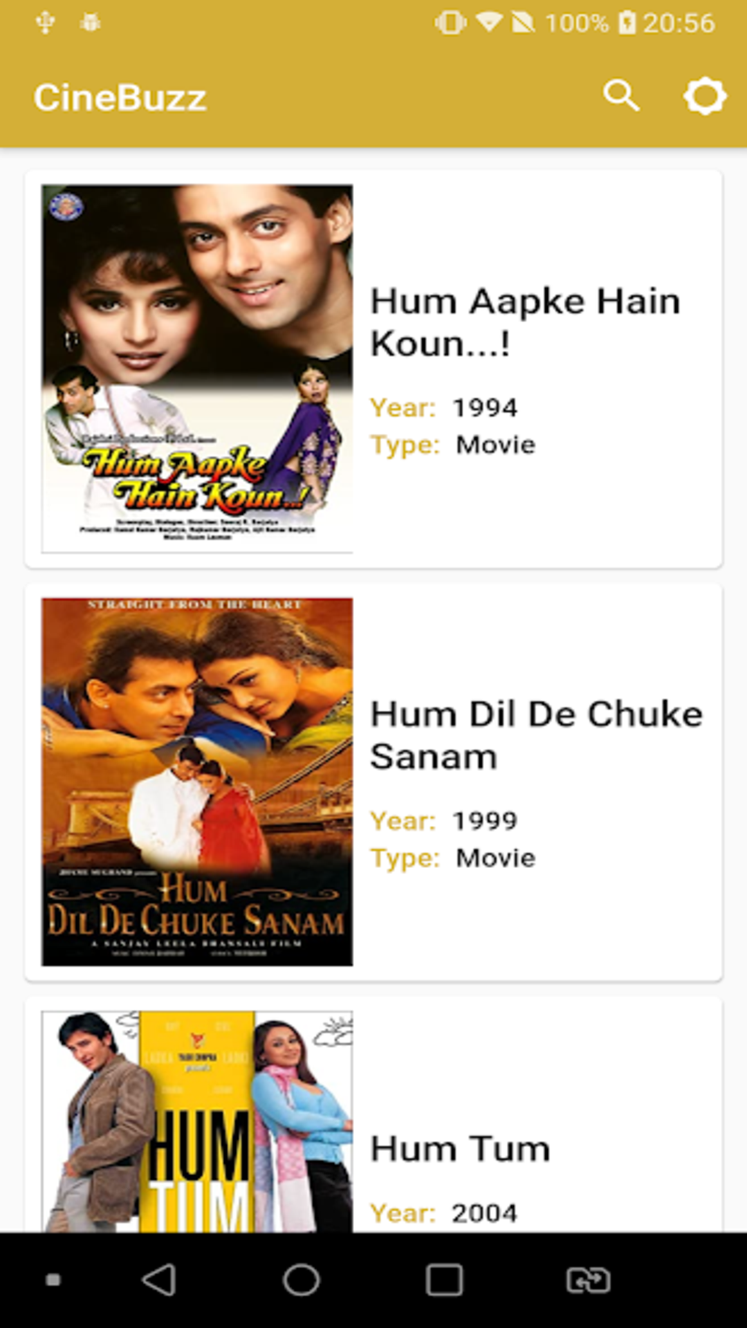 CineBuzz screenshot