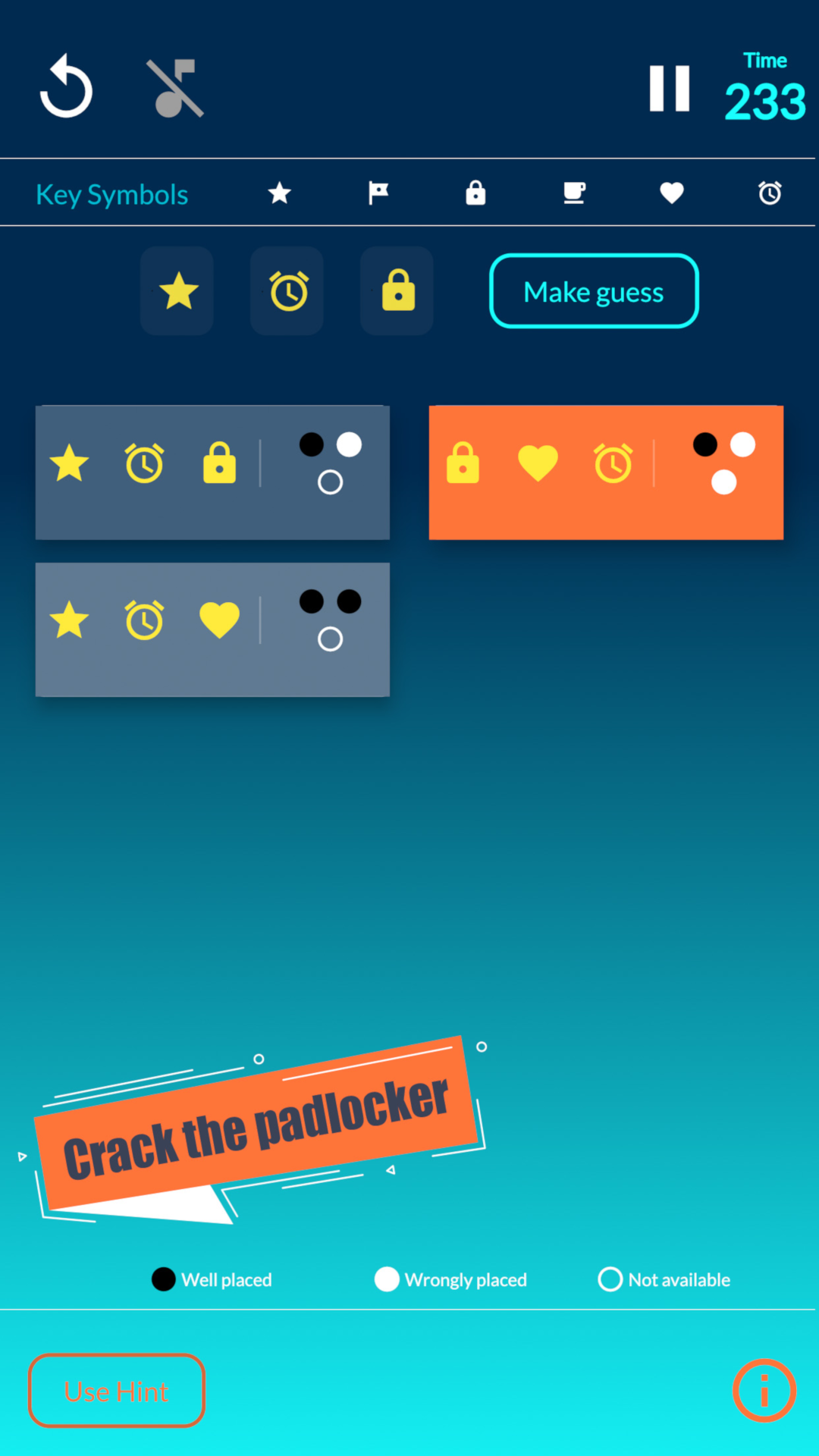 Padlocker - Modern Mastermind Puzzle Game screenshot