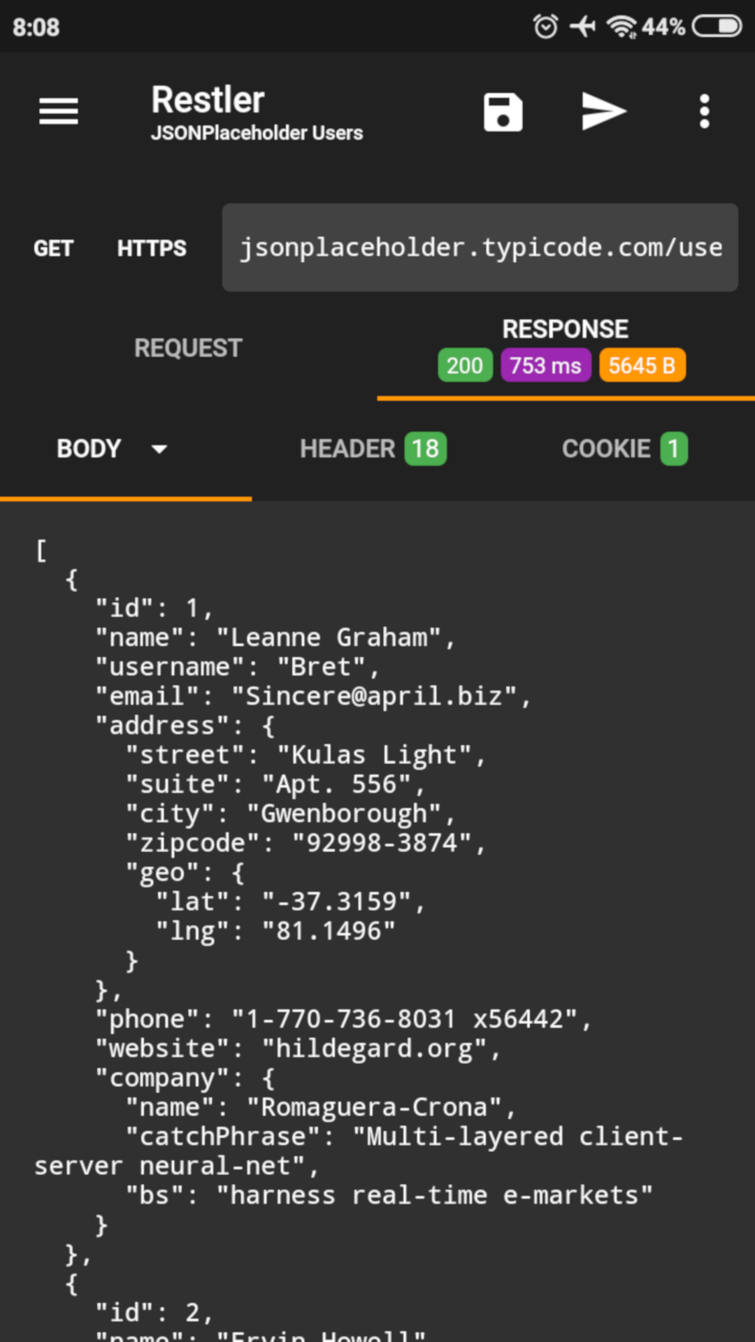 Restler - REST Api Client screenshot