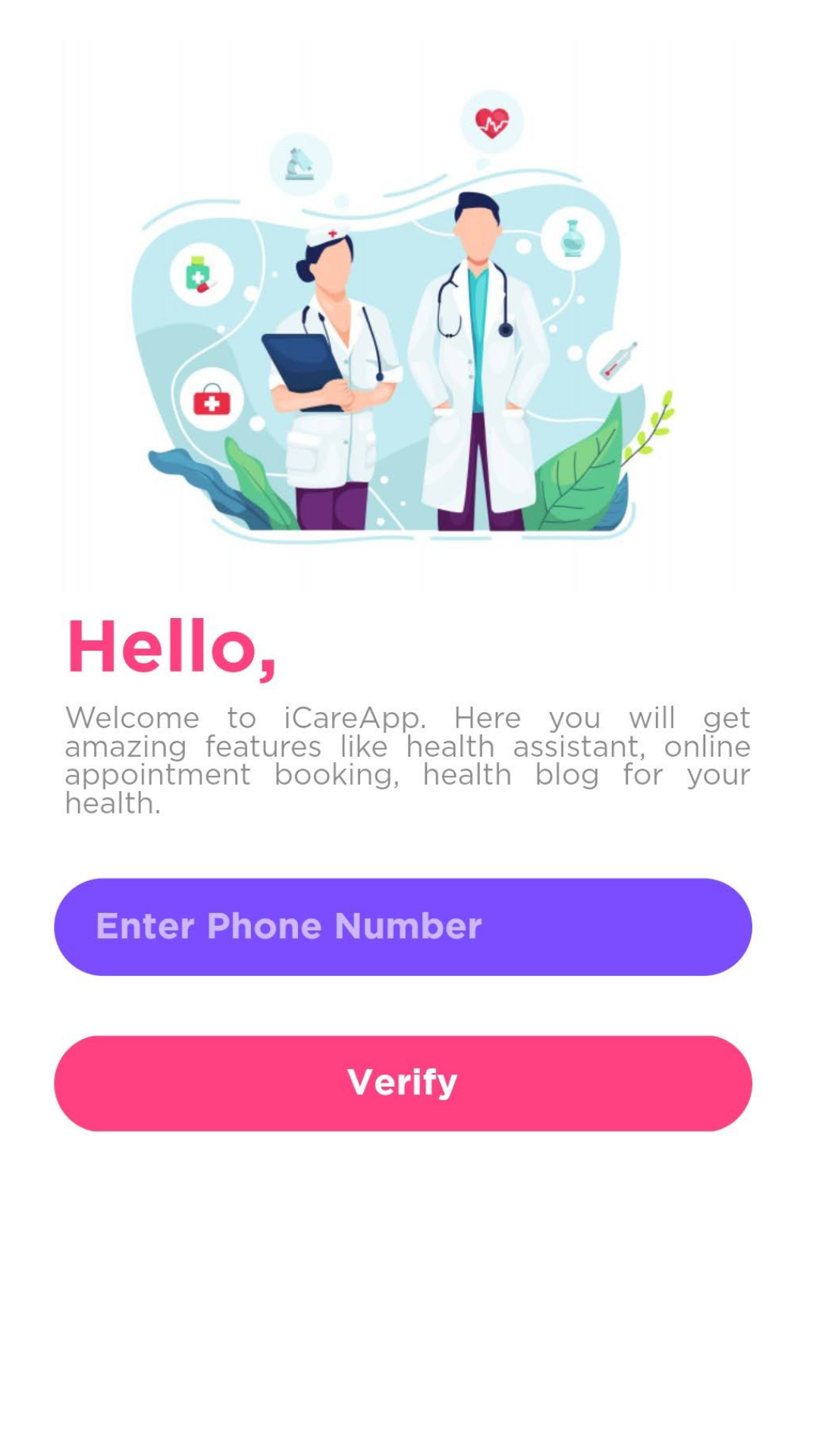 iCareApp screenshot