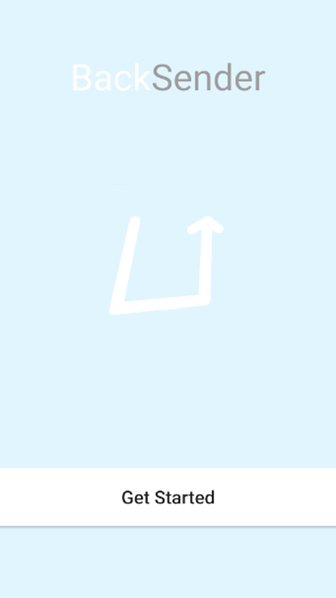 Backsender screenshot