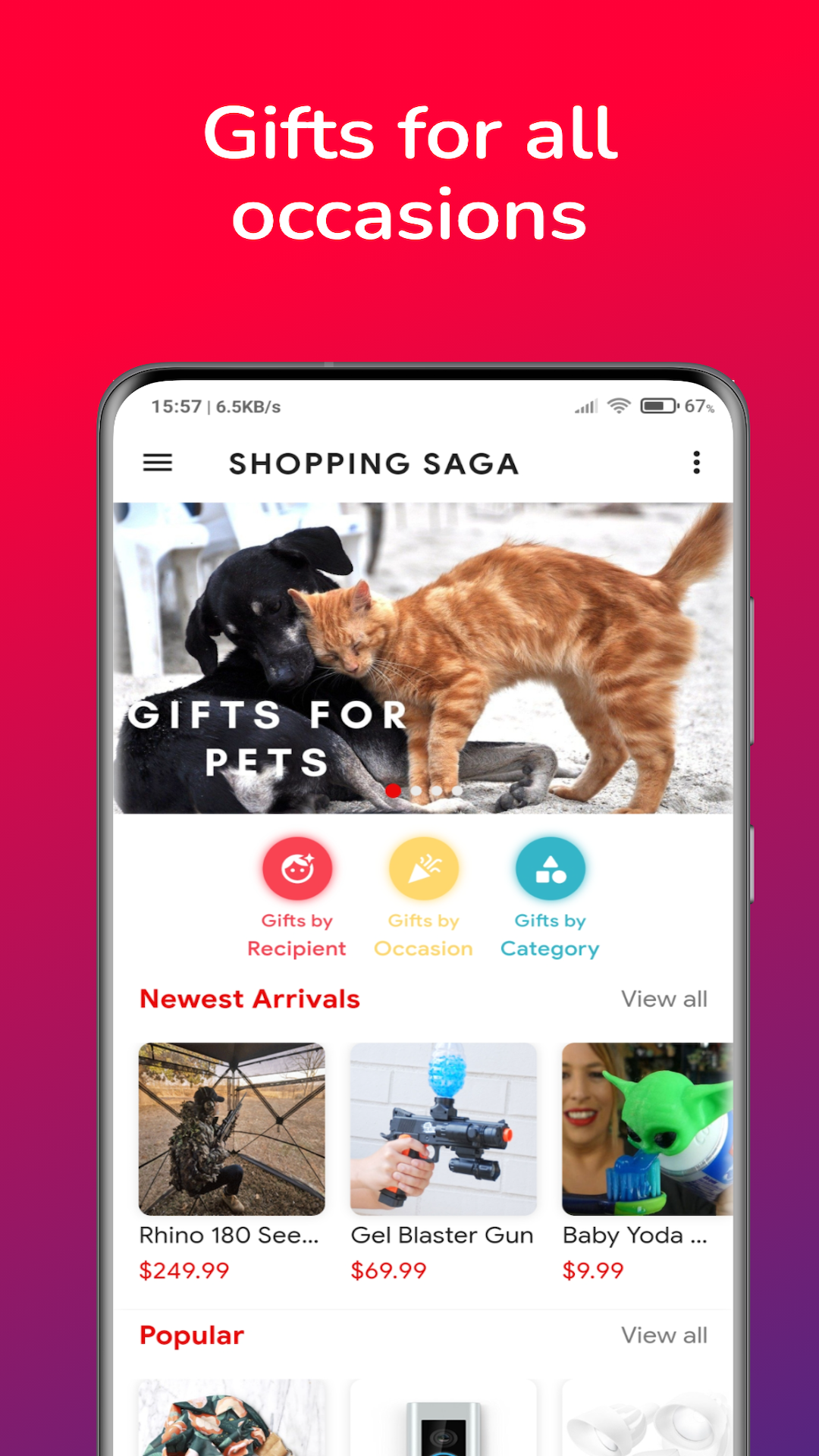 Shopping Saga - Online Deals Discounts & Gift Ideas screenshot
