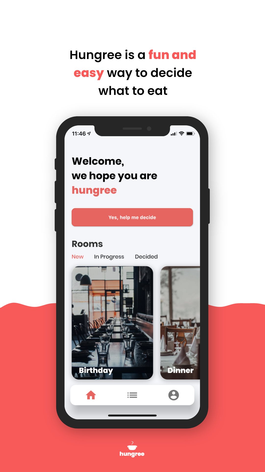 Hungree - Decide what to eat screenshot