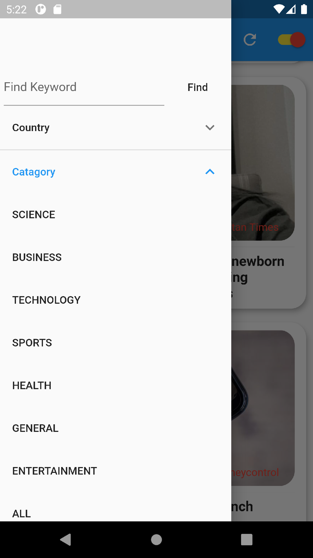 News_App with Lazy Loading screenshot