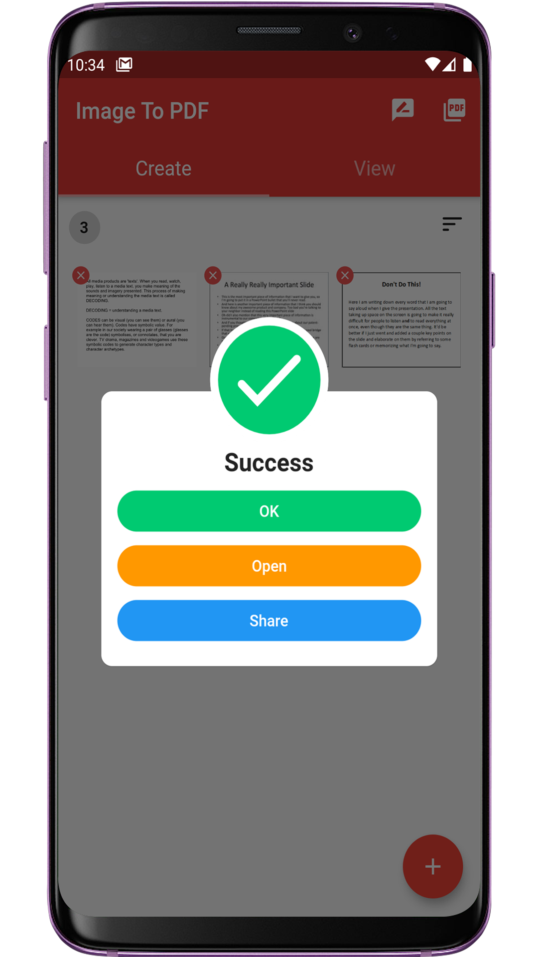 Image TO PDF screenshot