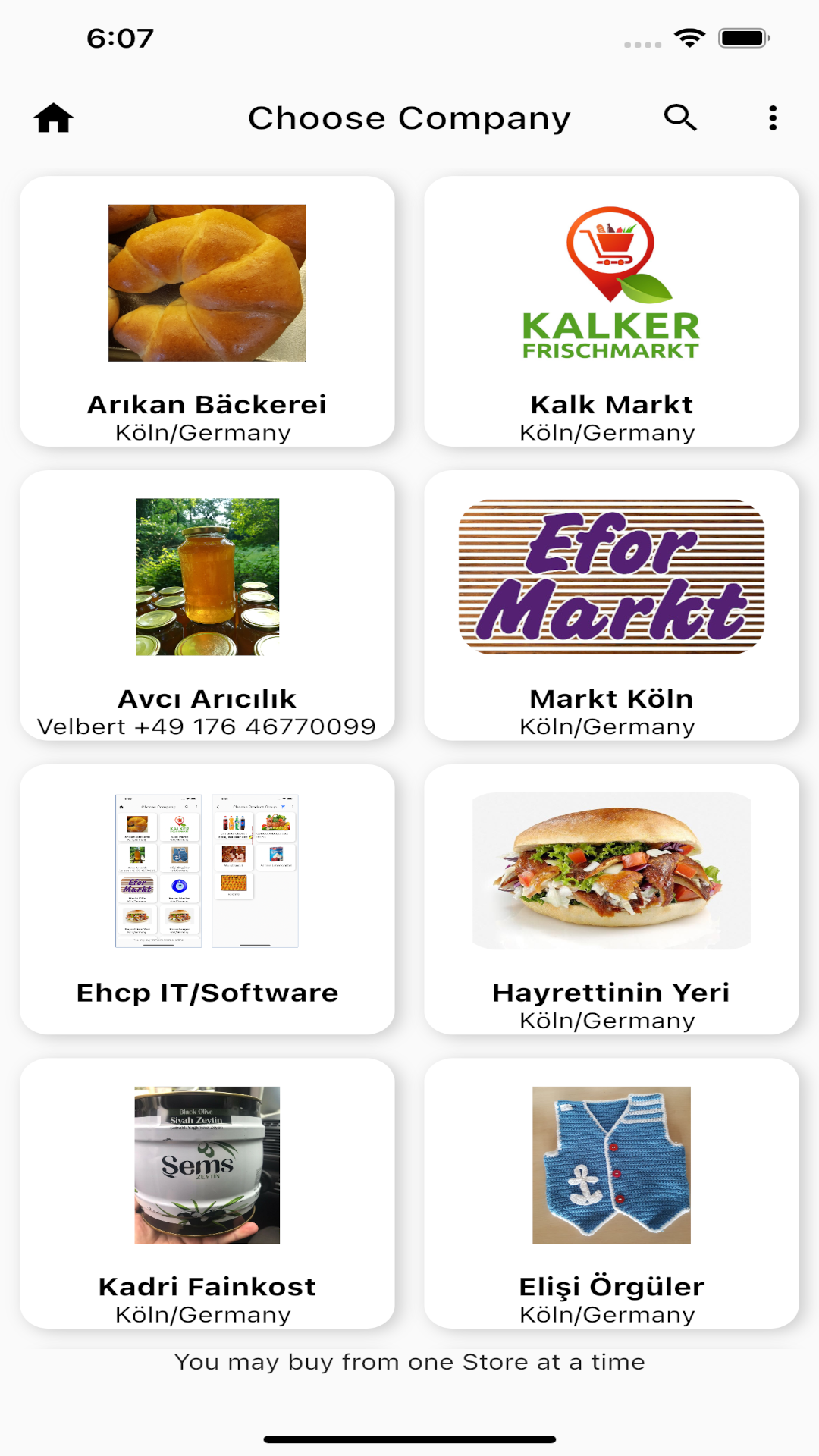 Online Order Program - Marketplace screenshot