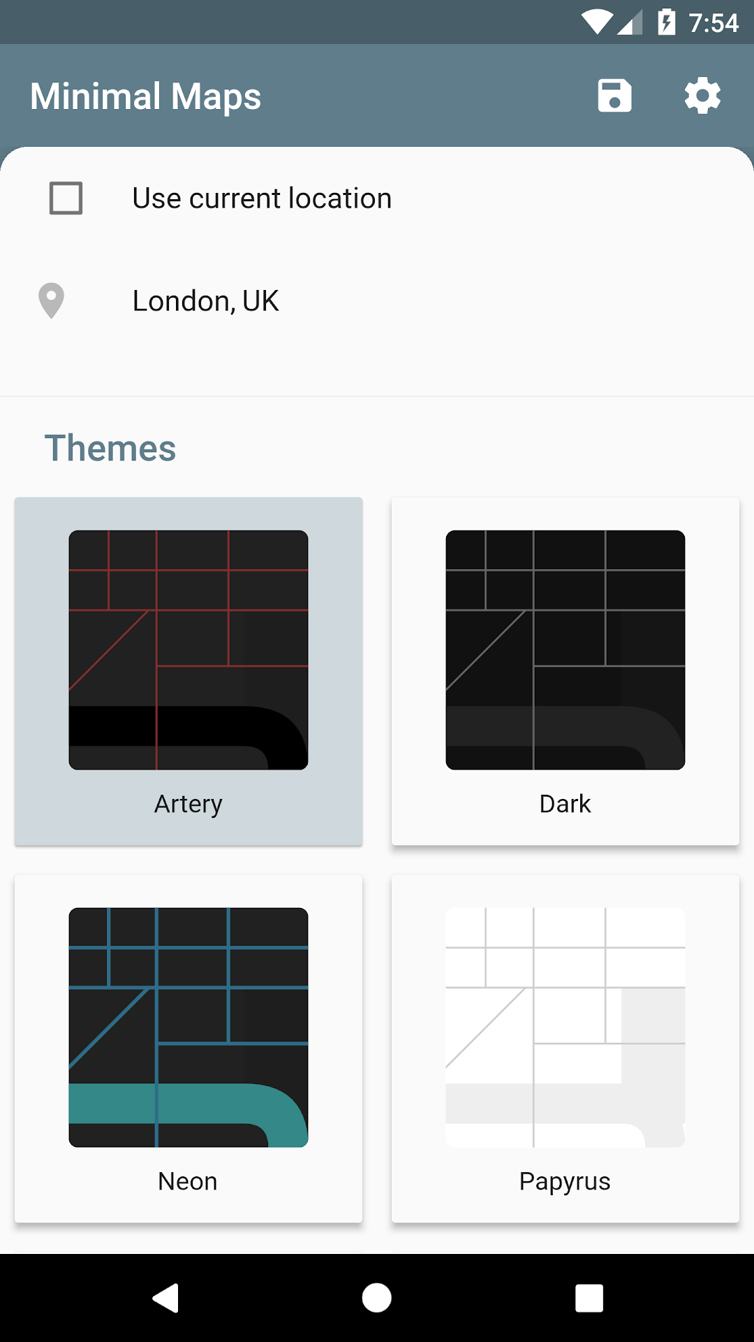 Minimal Maps screenshot