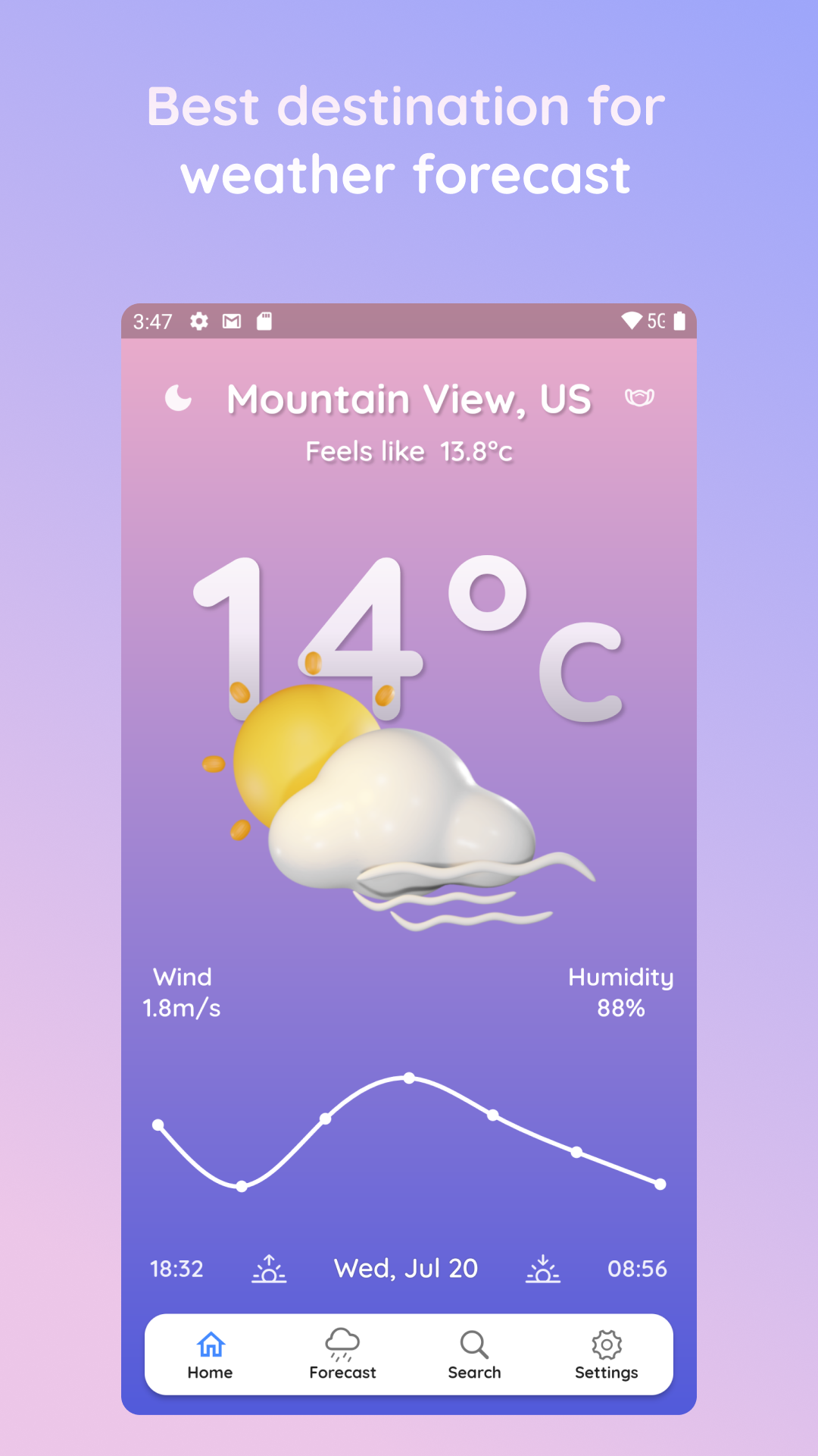 Weather - Forecast and current weather screenshot