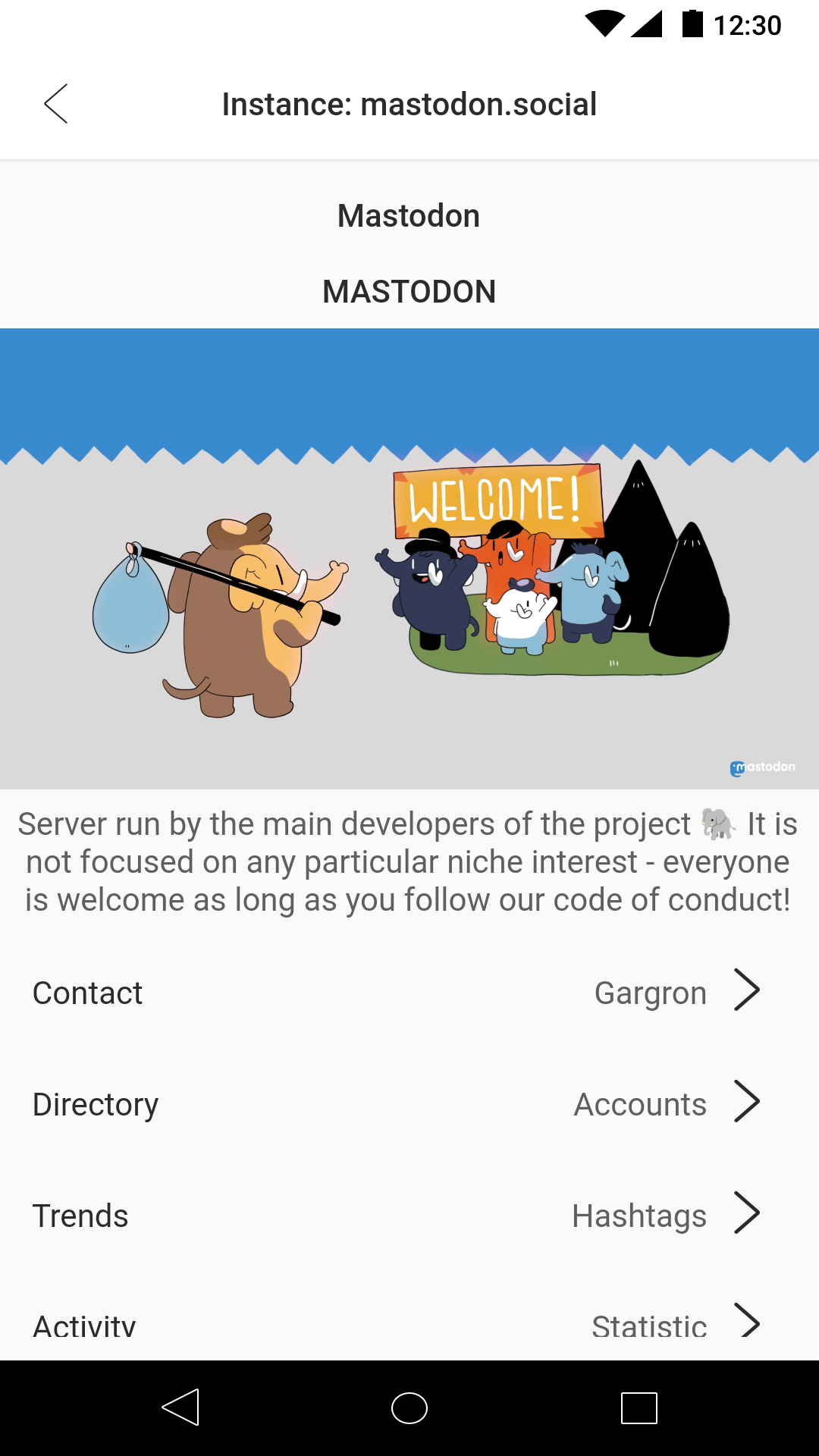 Fedi for Pleroma and Mastodon screenshot