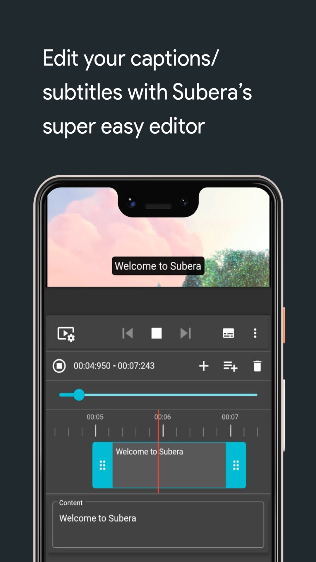 Subera : Automatic captions/subtitles screenshot