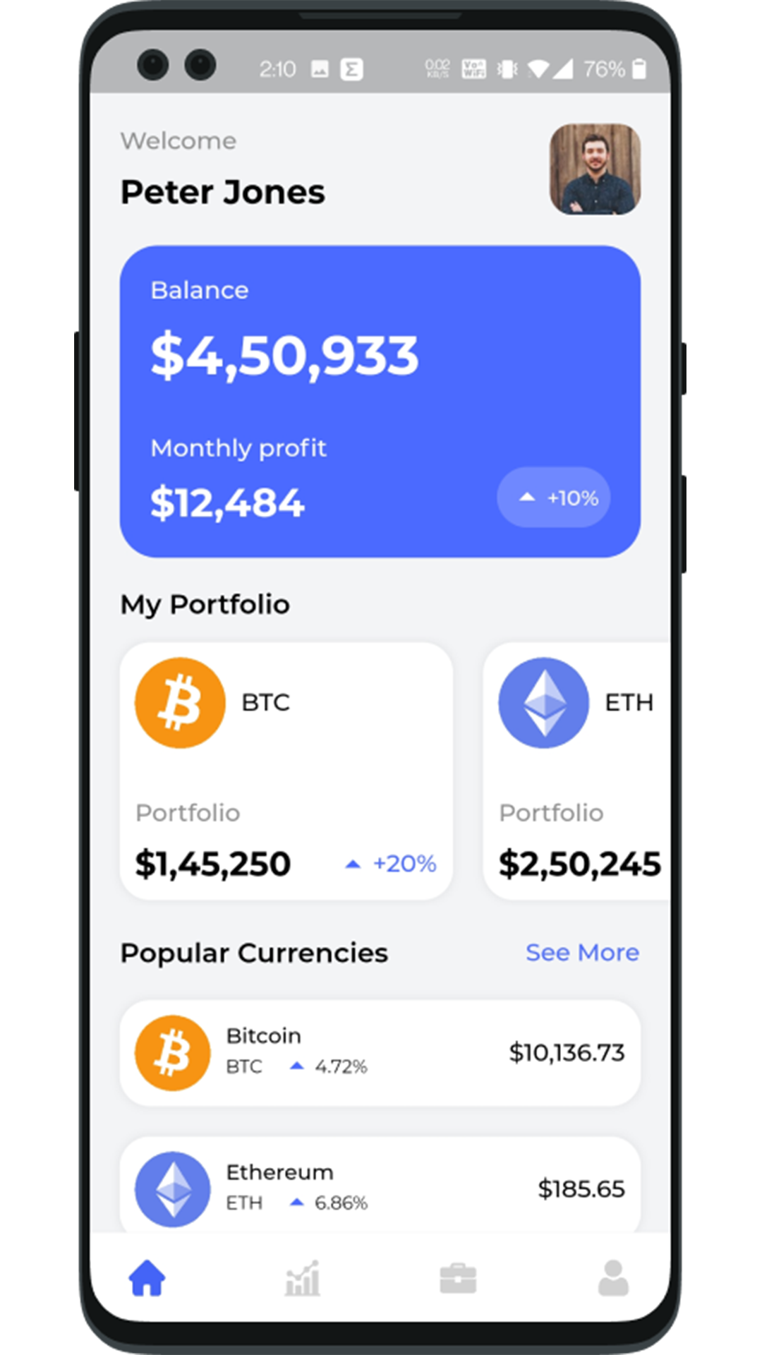 Crypto Currency Trading Android App Template + iOS App Template | Flutter | CryptoX screenshot