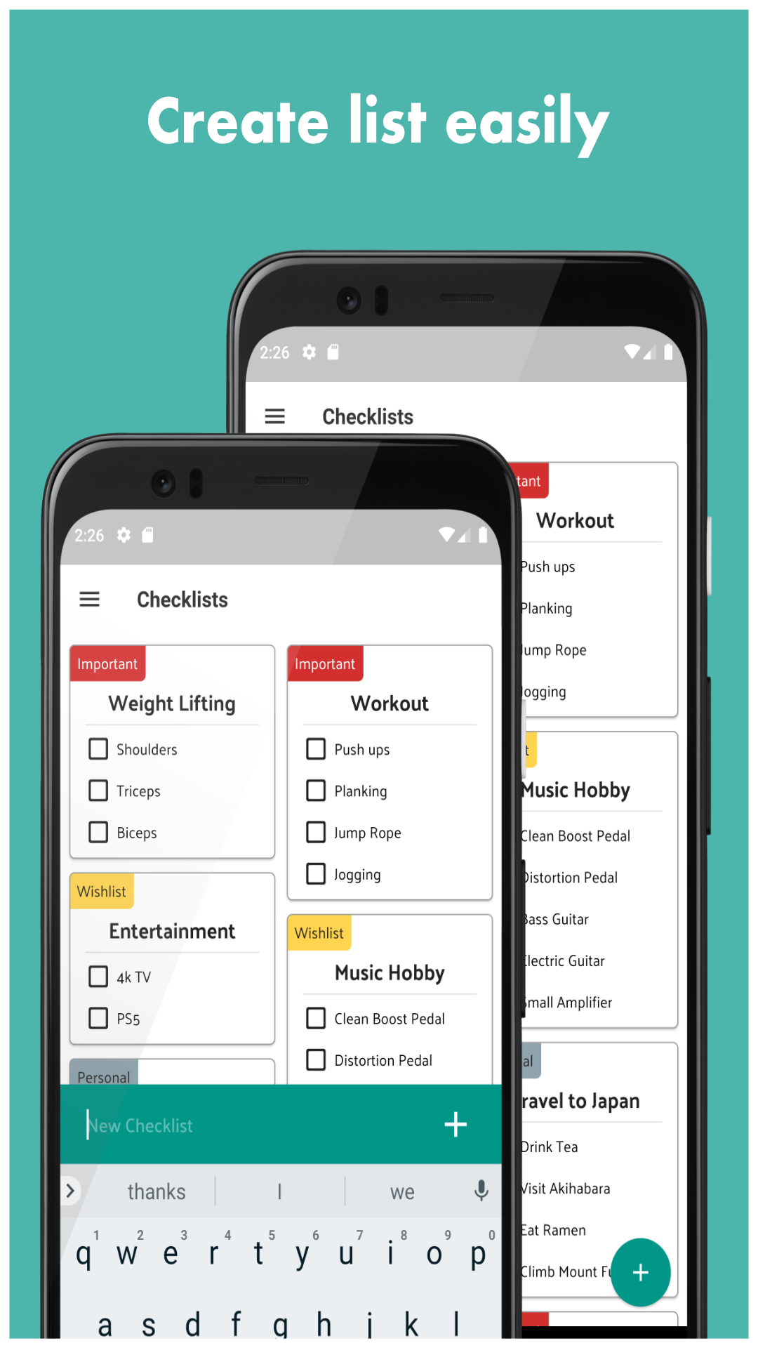 Checklist - To do list & Tasks screenshot
