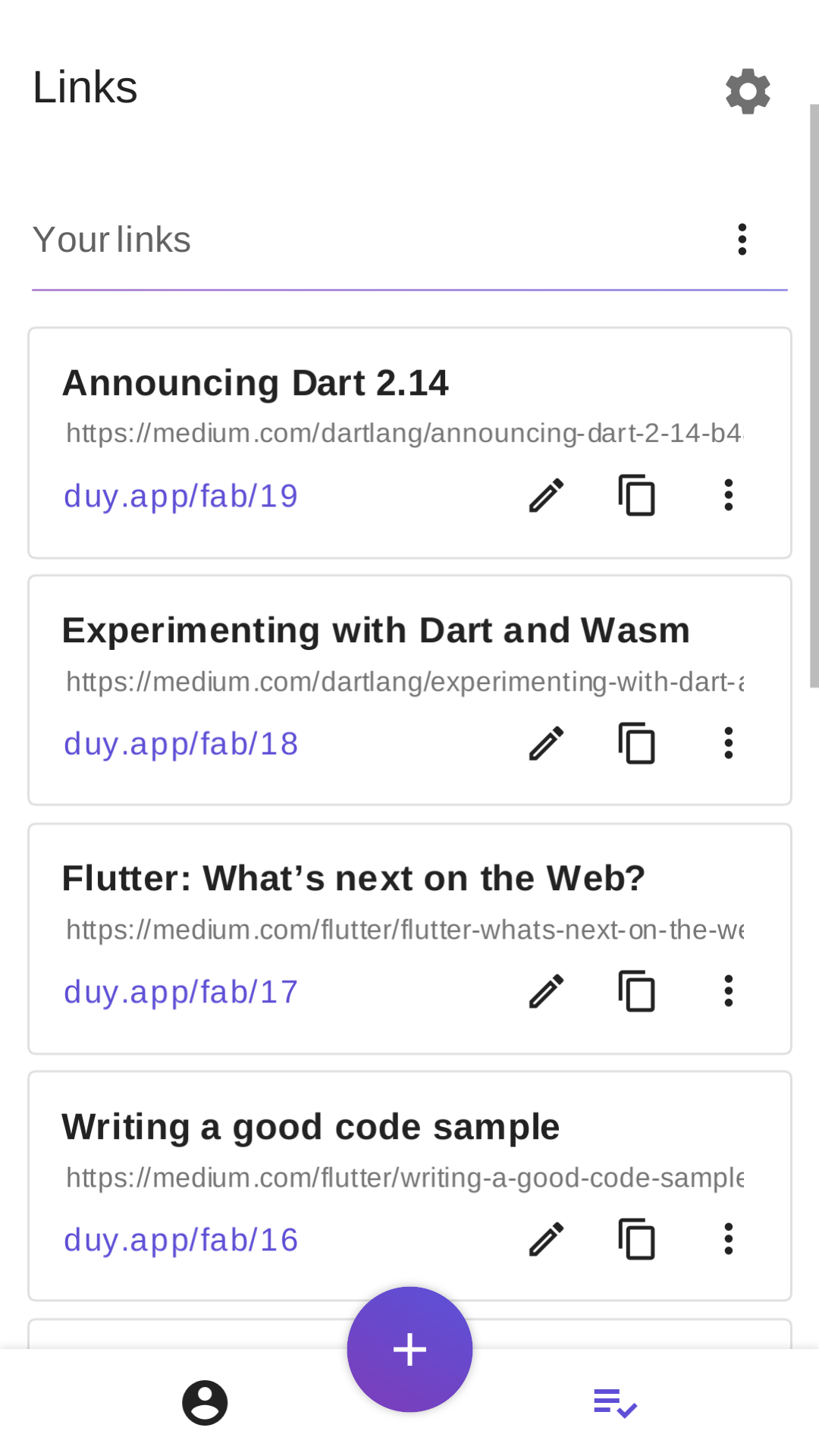 duy! - URL Shortener for Social Networks screenshot