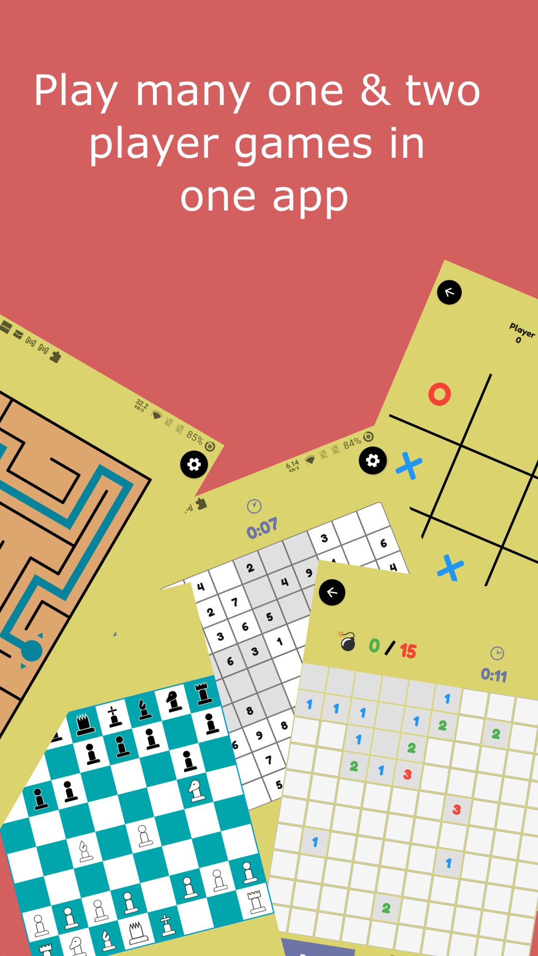 Thumb Games - 1 & 2 players games screenshot